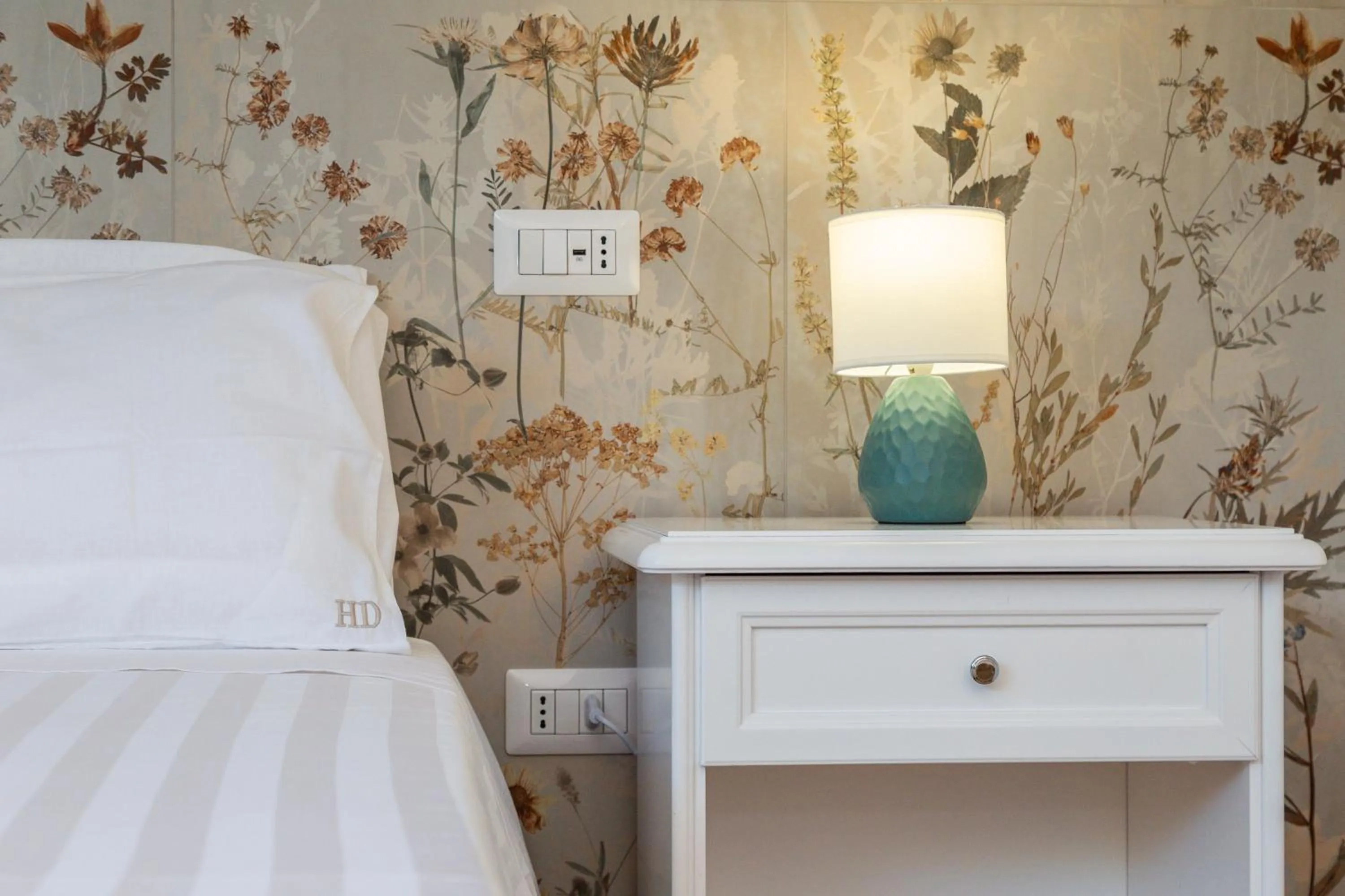 Decorative detail, Bed in Hotel Donatella