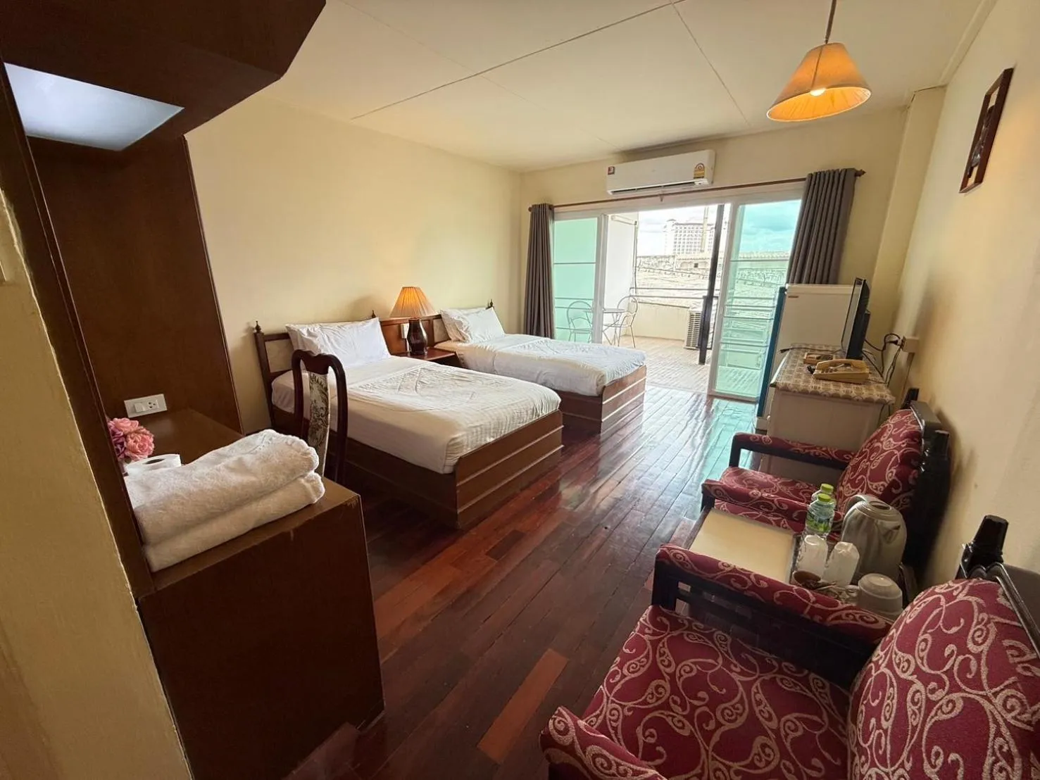 Bed in Prince Hotel Chiang Mai