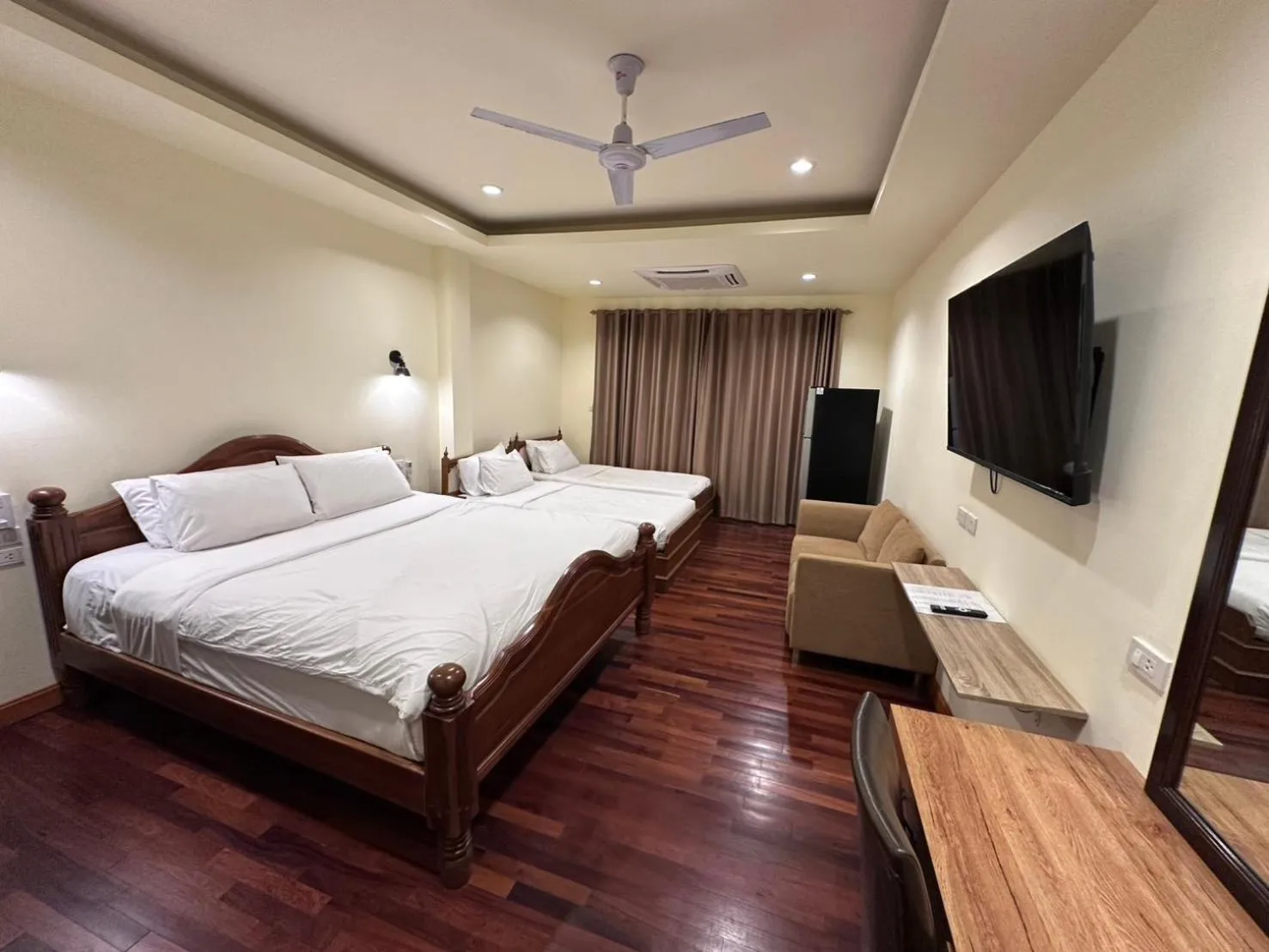 Bed in Prince Hotel Chiang Mai