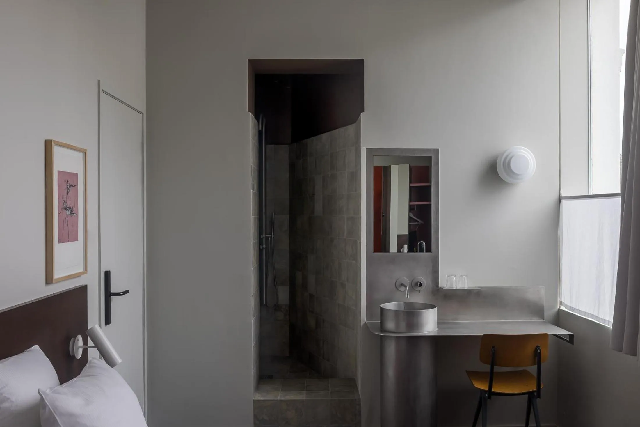 Bathroom, Bed in Hotel Pilar