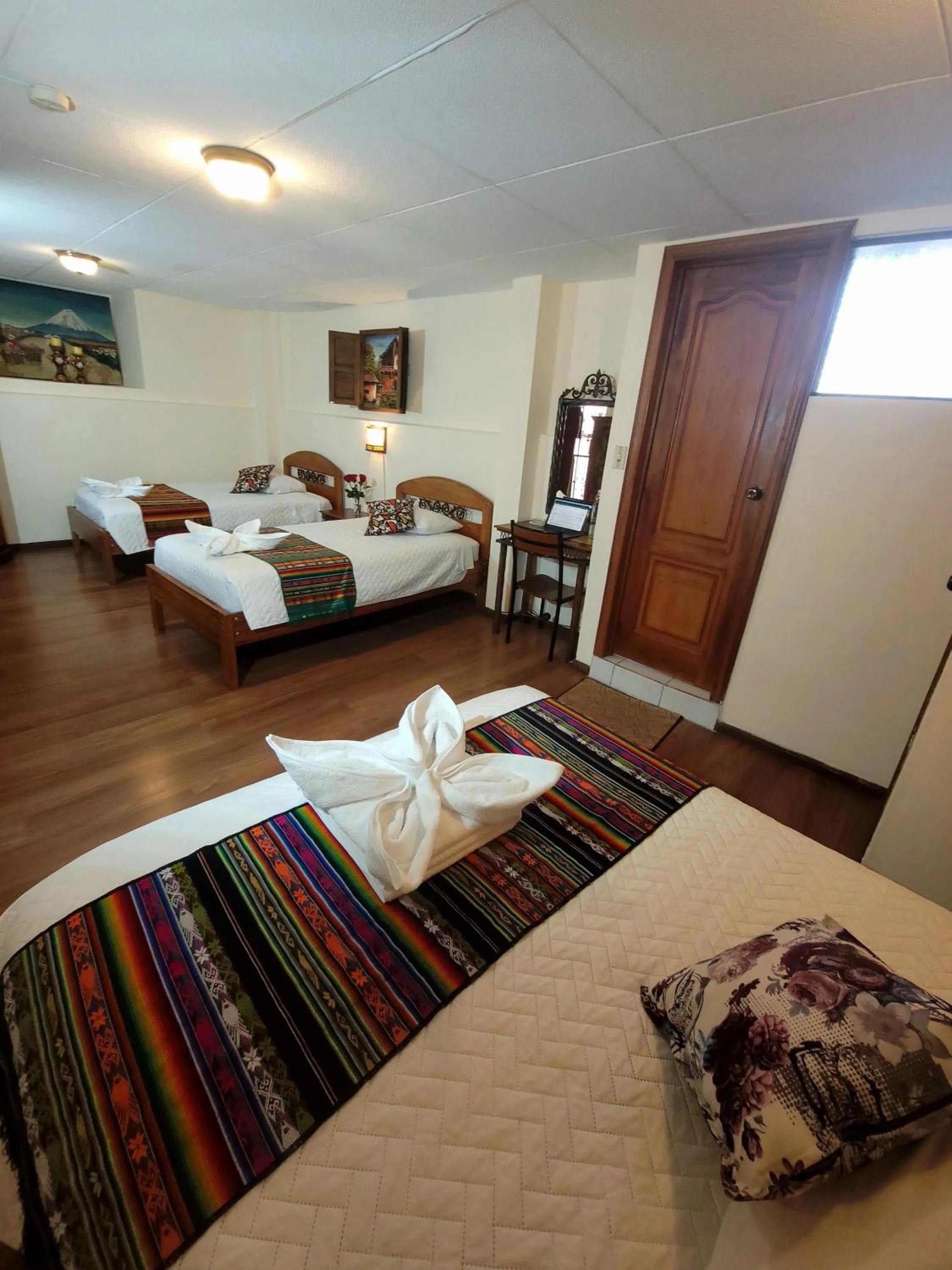 Bed in Mía Leticia B&B