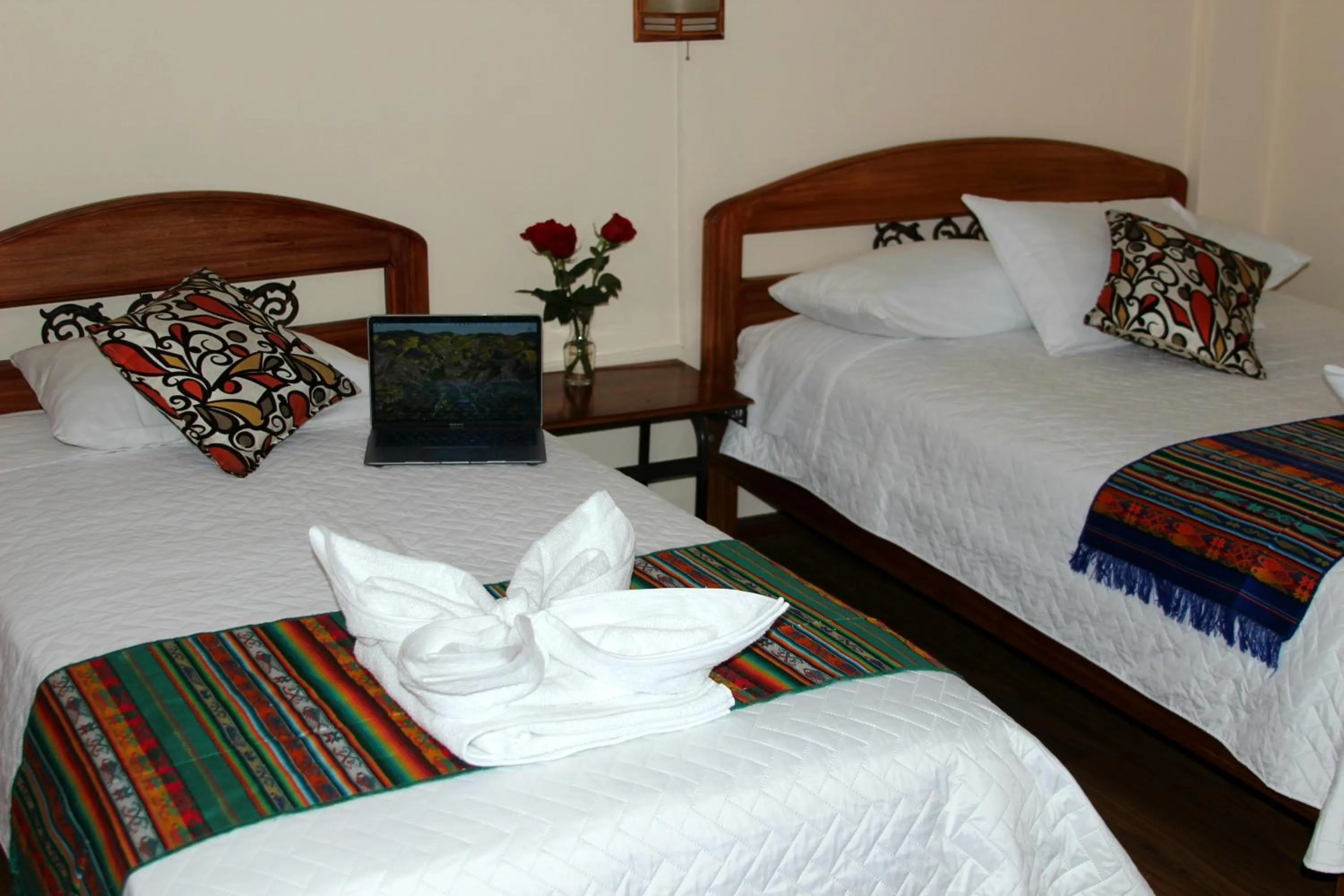 Bed in Mía Leticia B&B