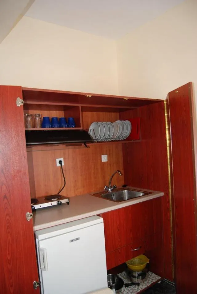 Kitchen or kitchenette in Hotel Dias Apartment