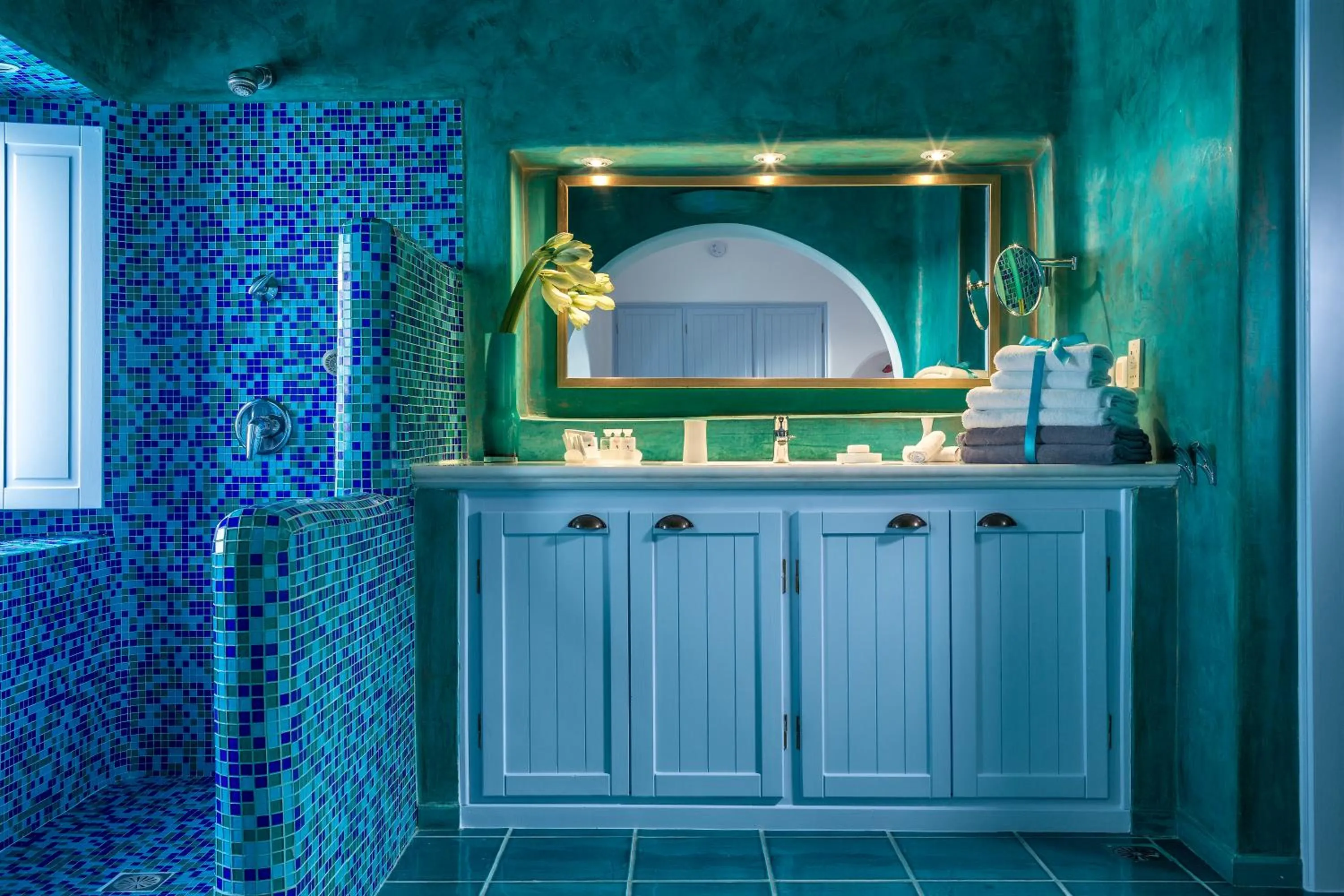 Bathroom in Astra Suites