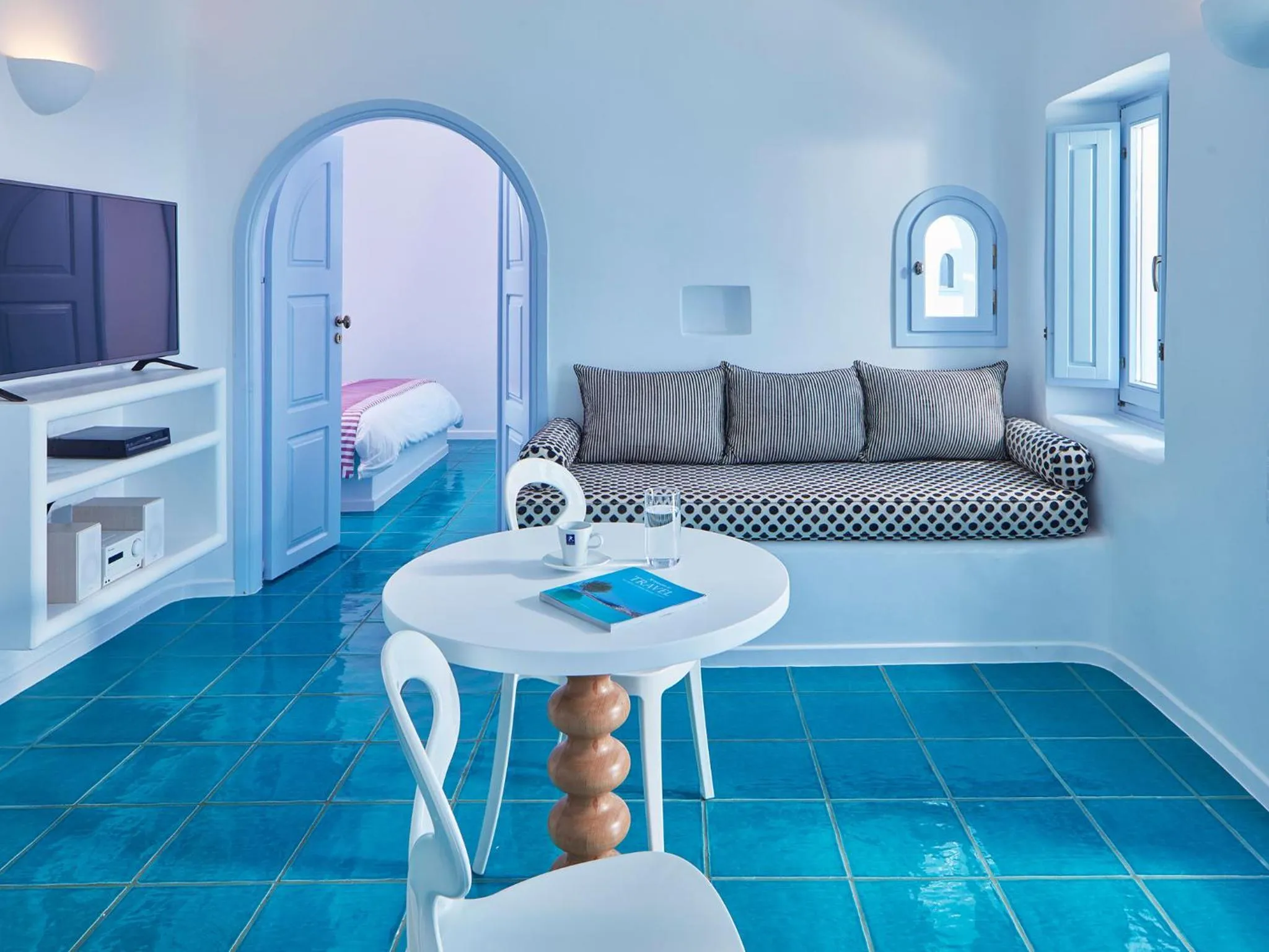 Living room in Astra Suites