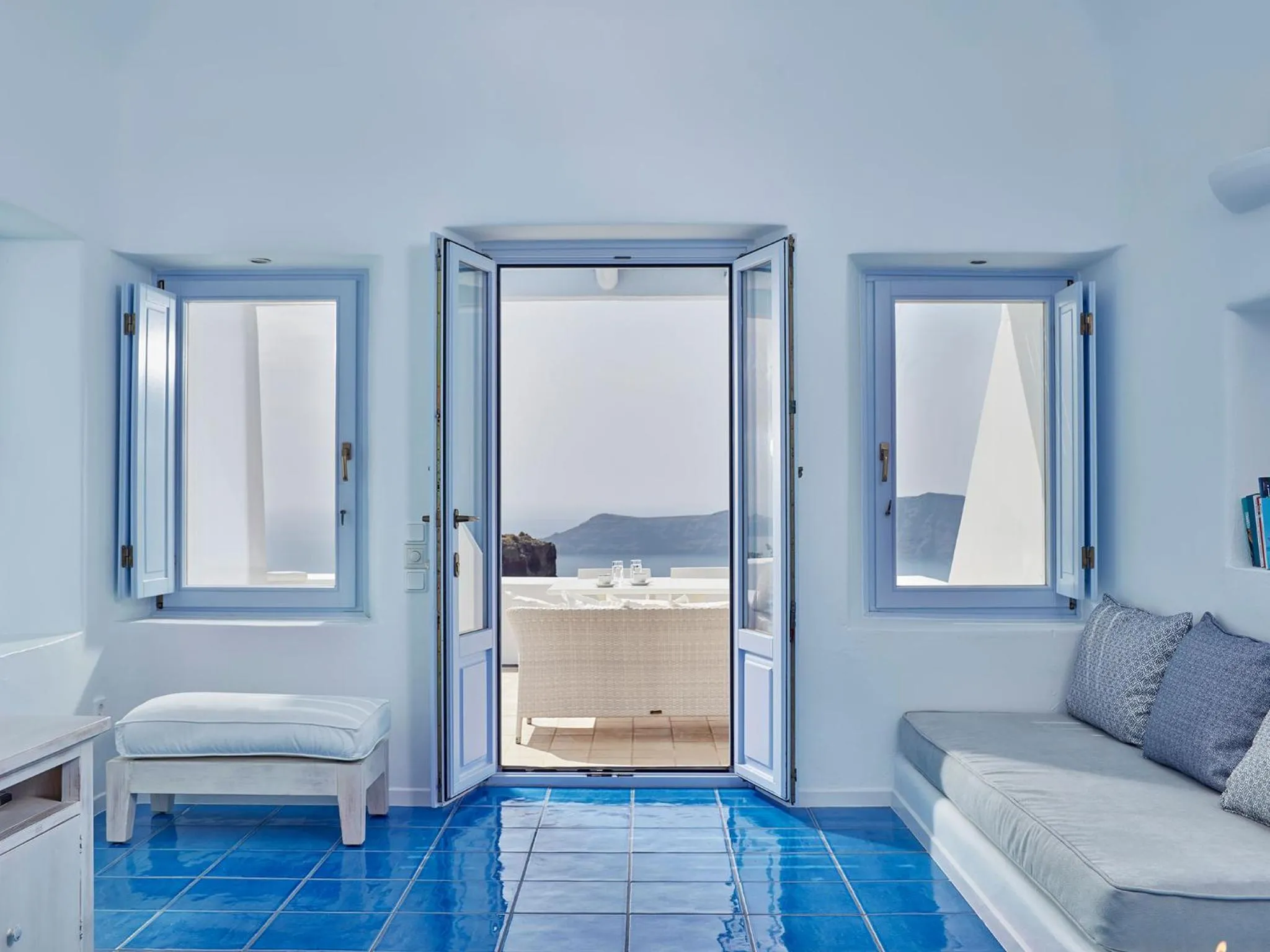 Living room in Astra Suites