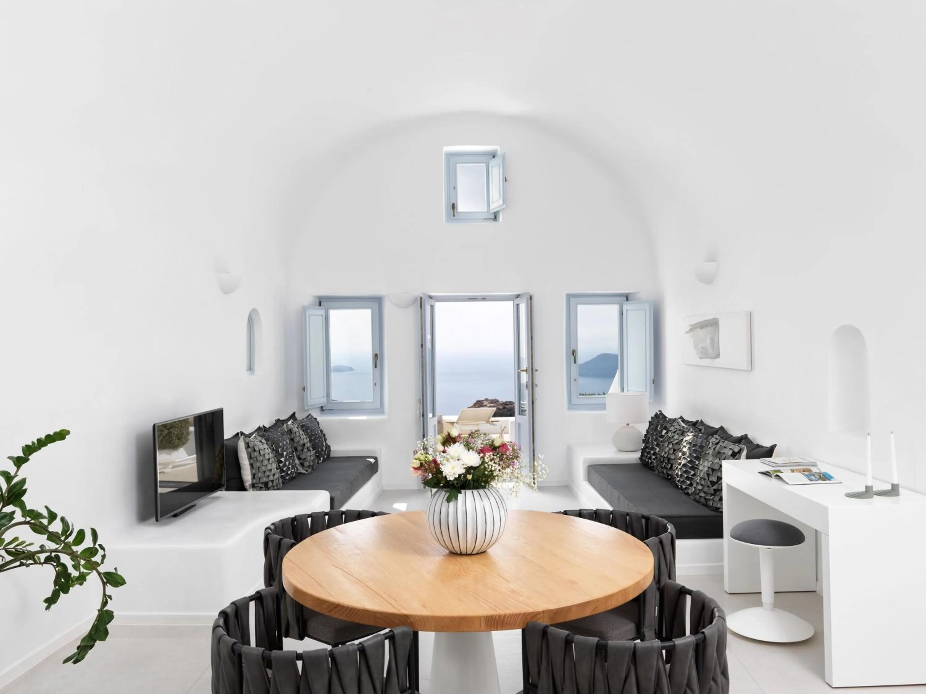 Living room in Astra Suites