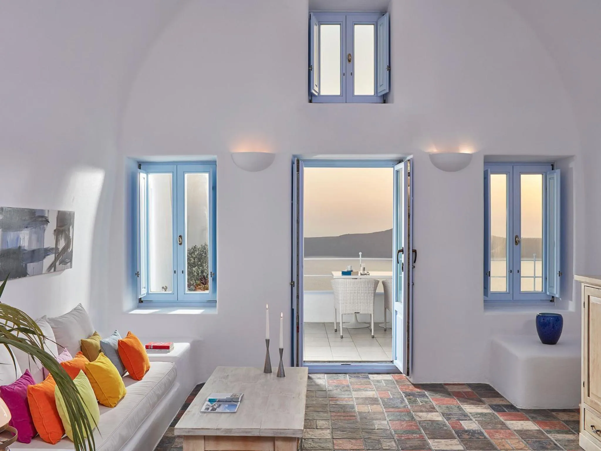 Living room, Bed in Astra Suites