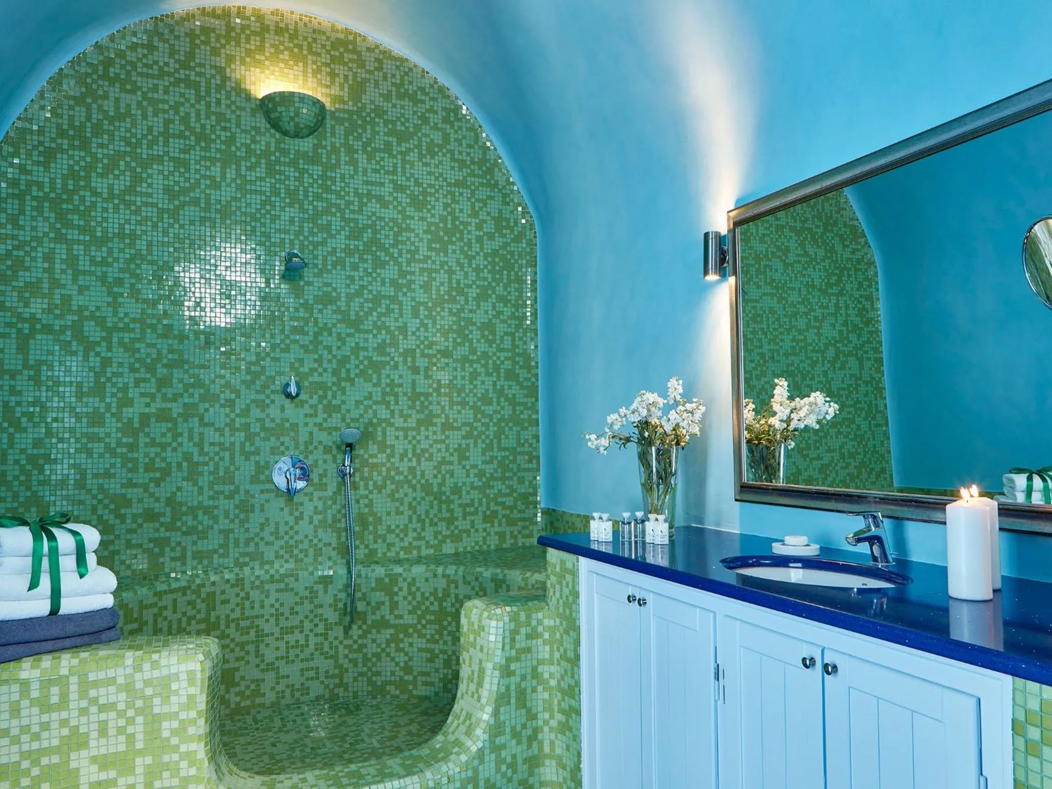 Bathroom in Astra Suites