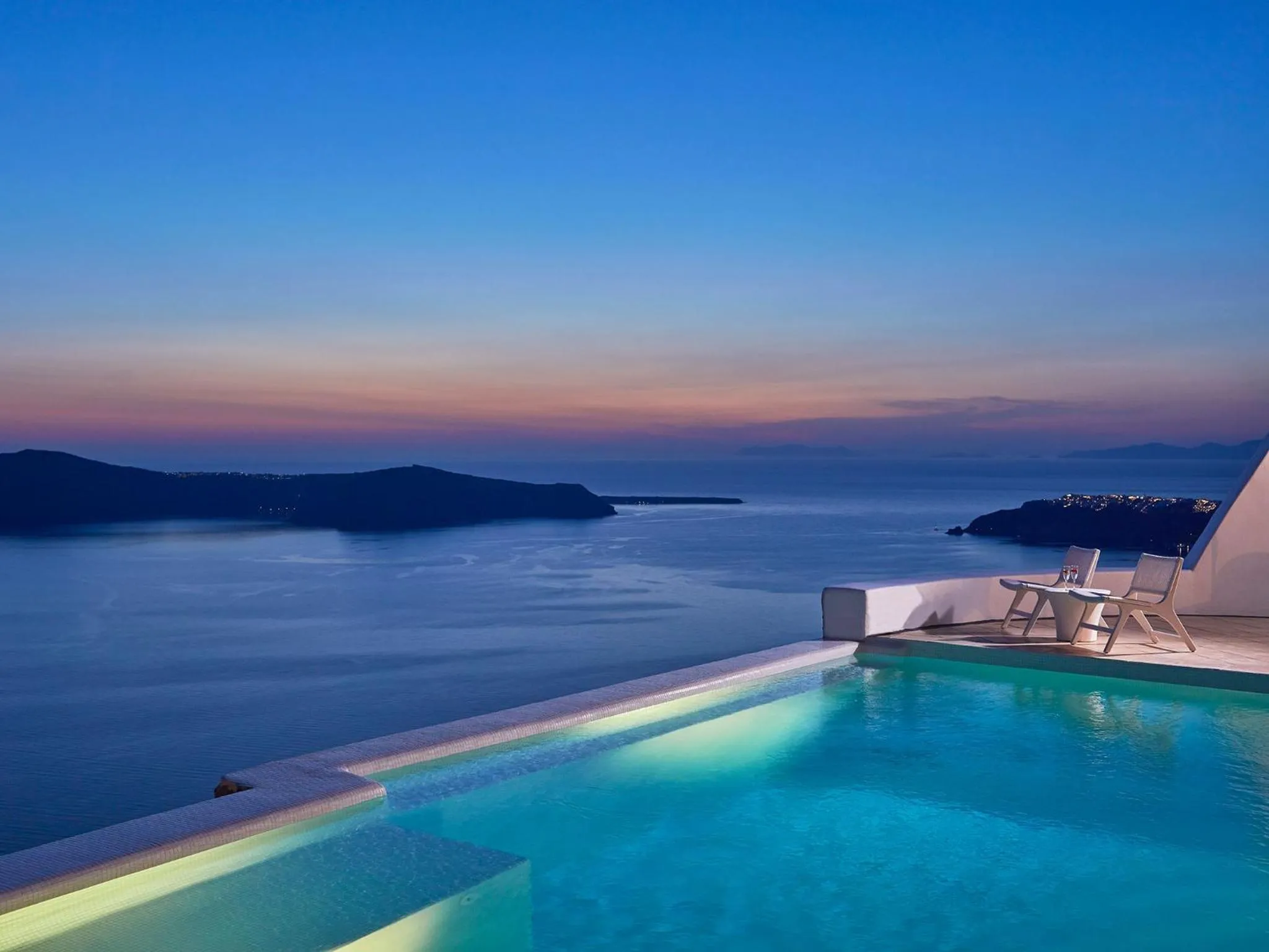 Swimming pool in Astra Suites