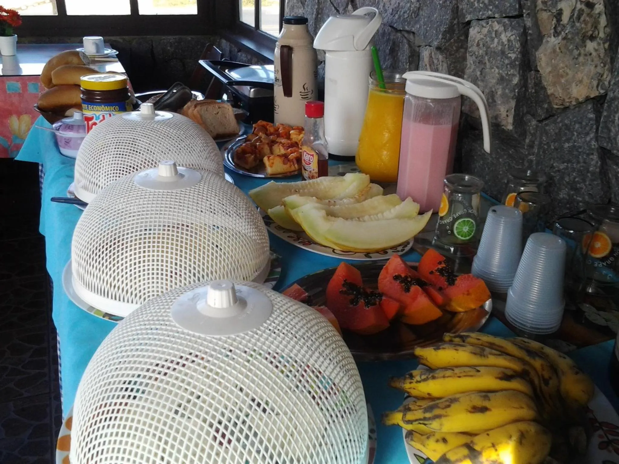 Continental breakfast in Pousada Viva Mar