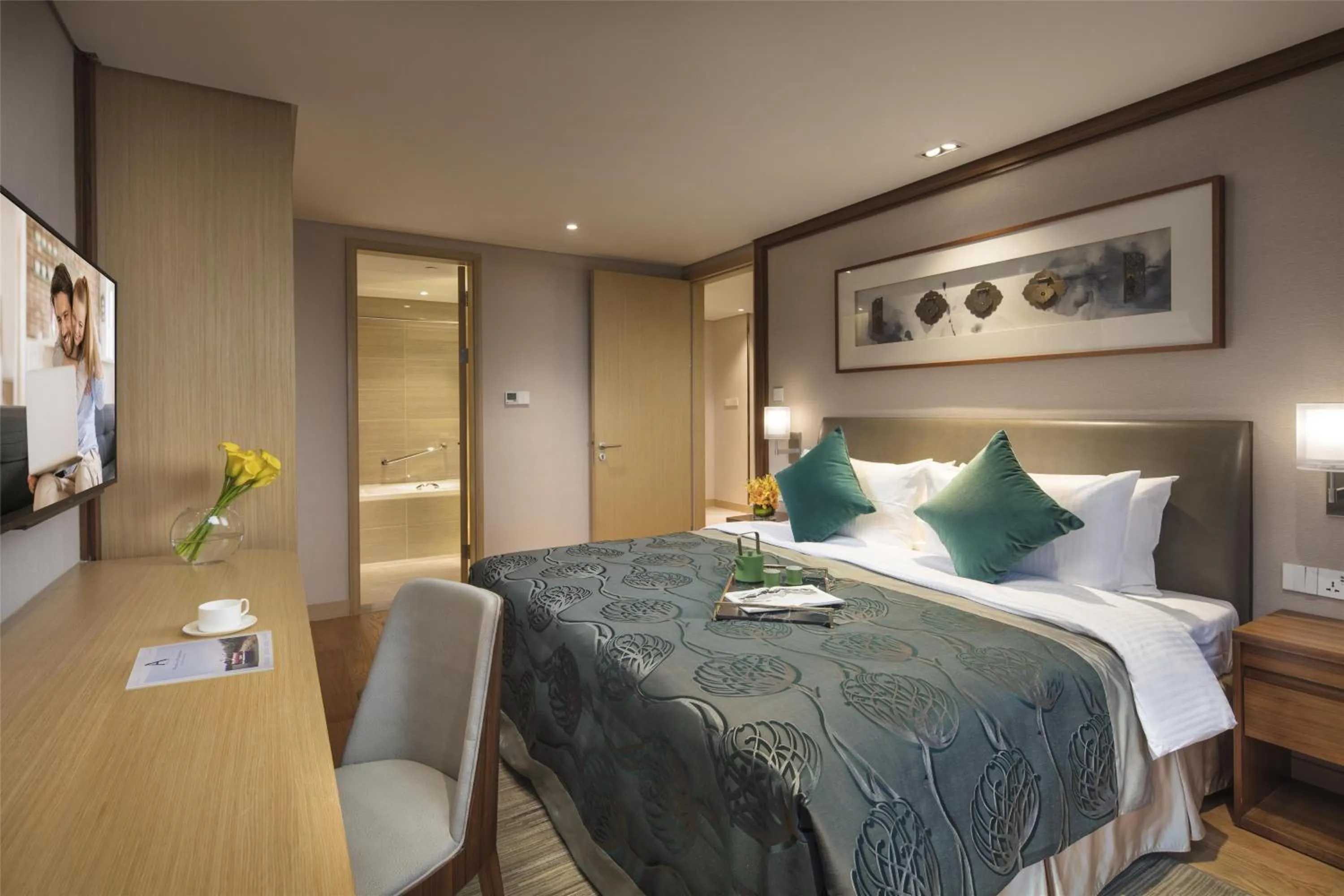 Bedroom, Bed in Somerset Baitang Suzhou