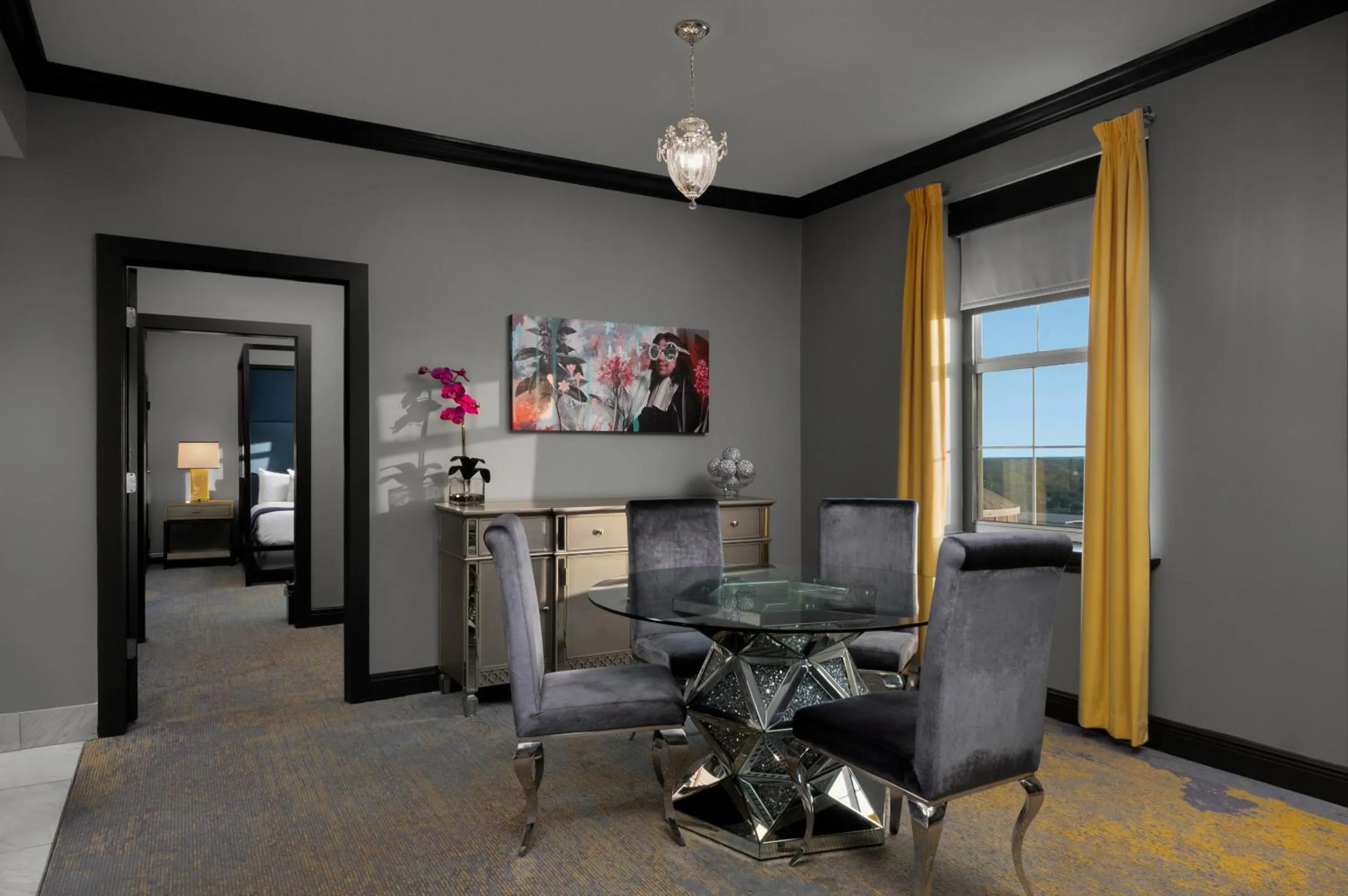 Living room in The Admiral, Downtown Historic District