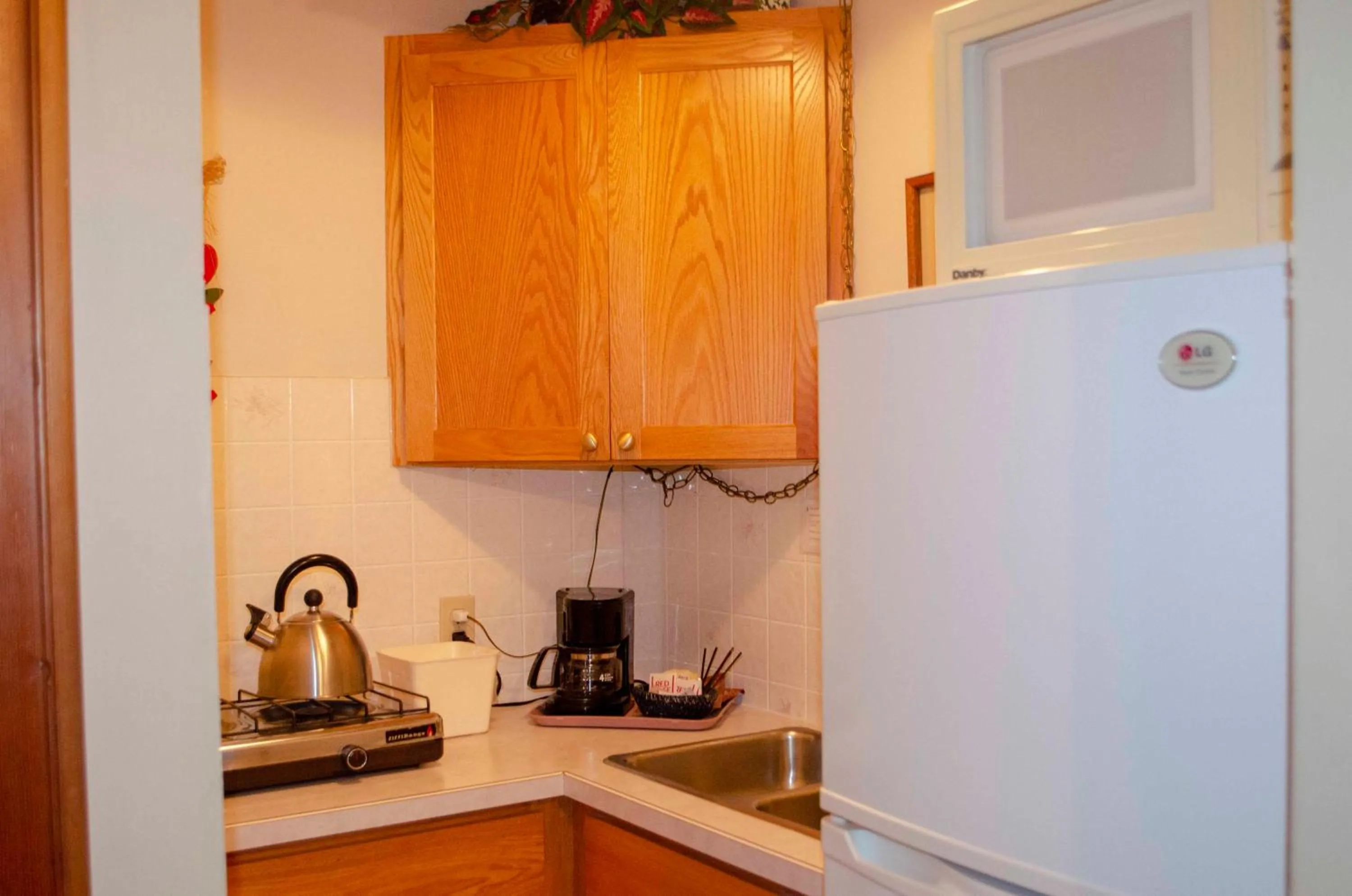 Kitchen or kitchenette in Crandell Mountain Lodge