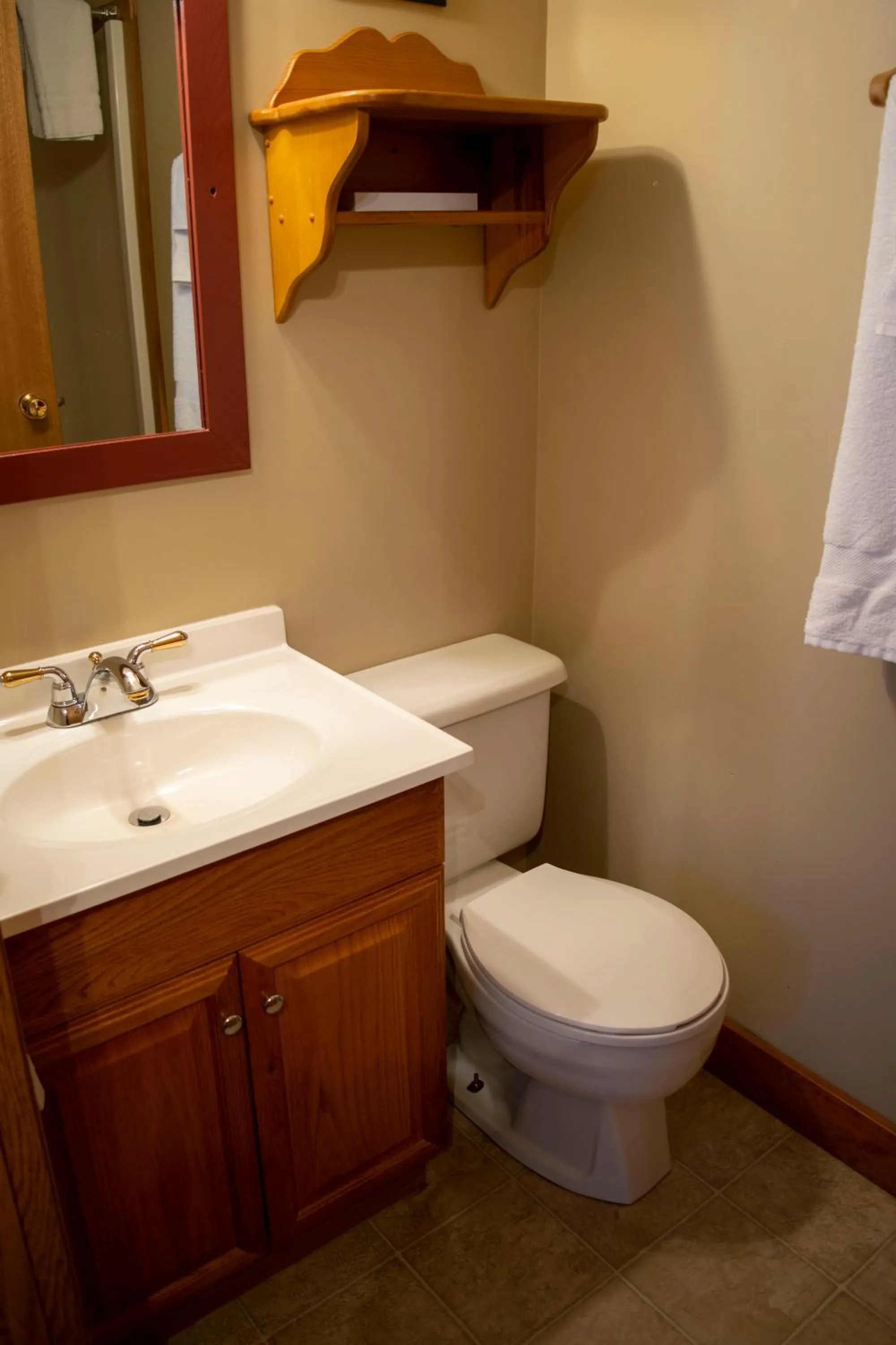 Toilet in Crandell Mountain Lodge