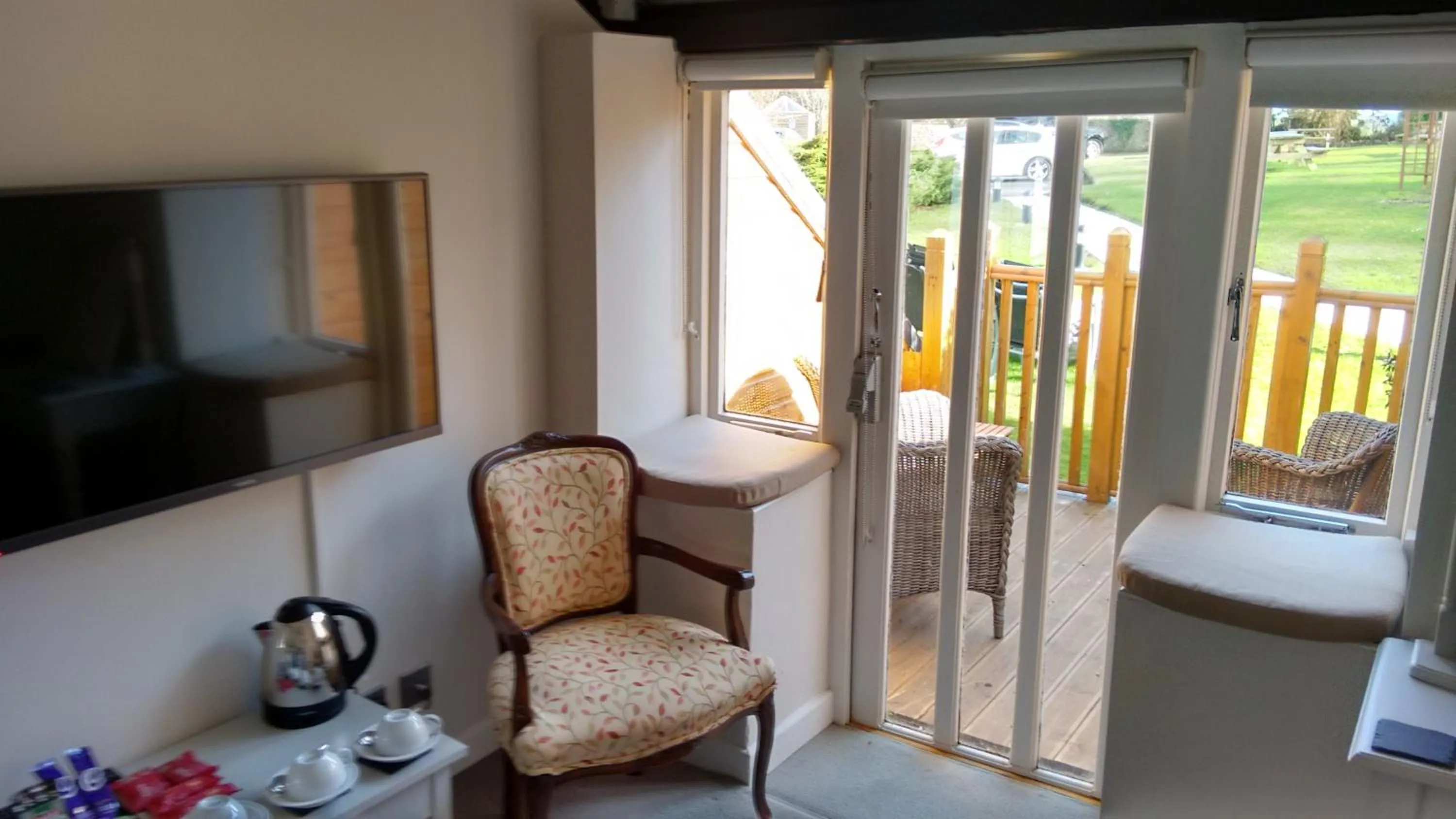 Seating area in Dragon Inn