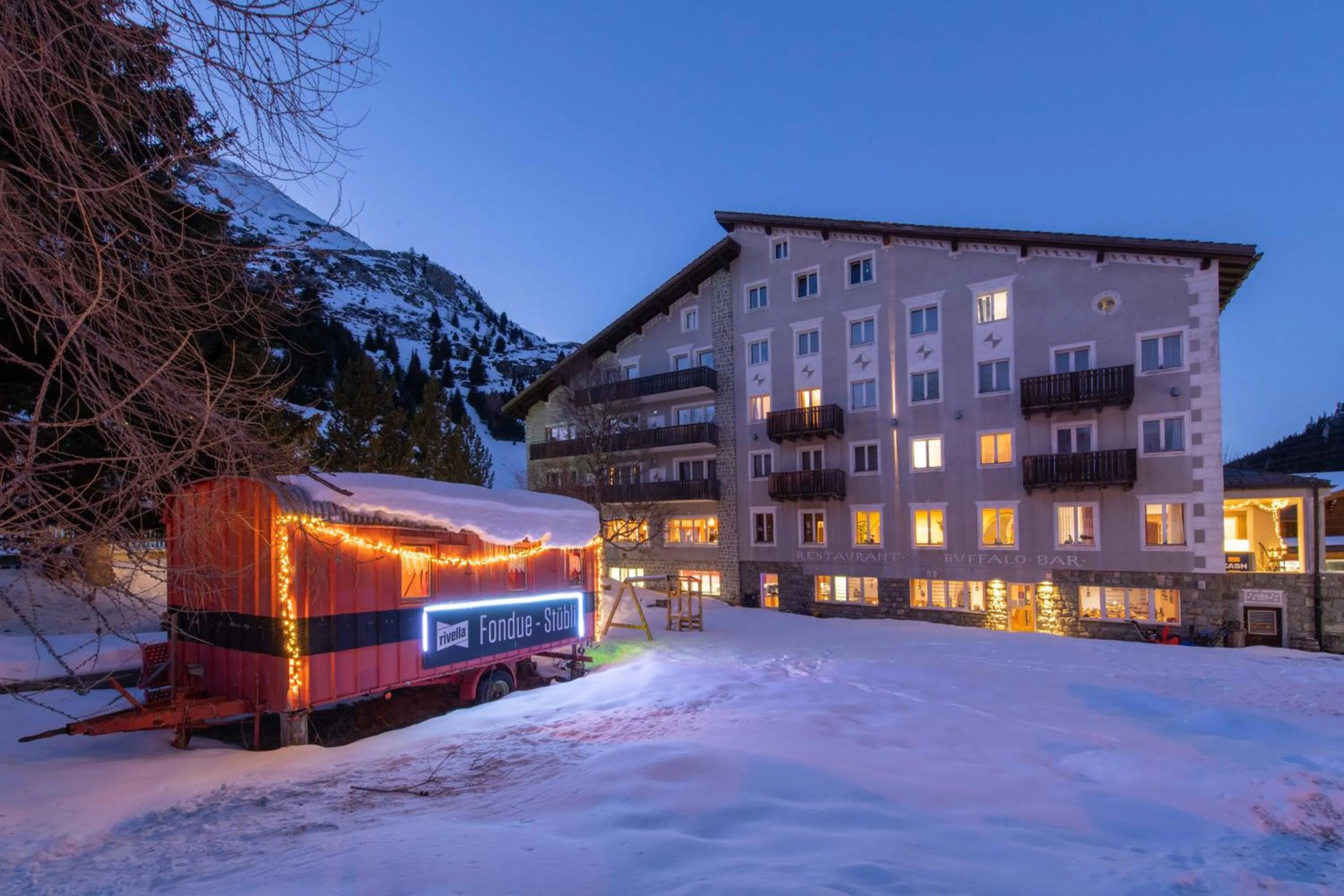 Property building in Hotel Grischuna