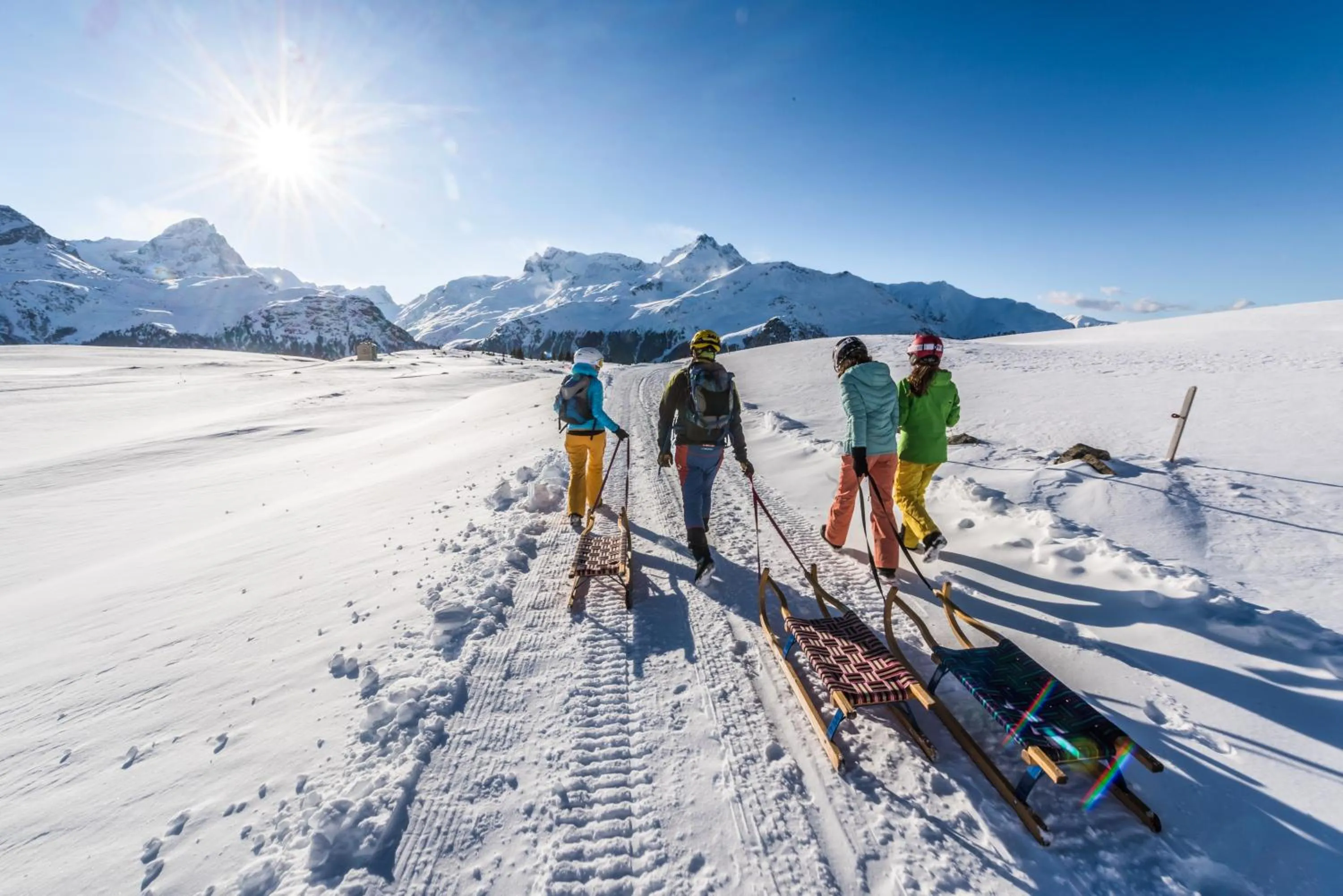 Natural landscape in Hotel Grischuna