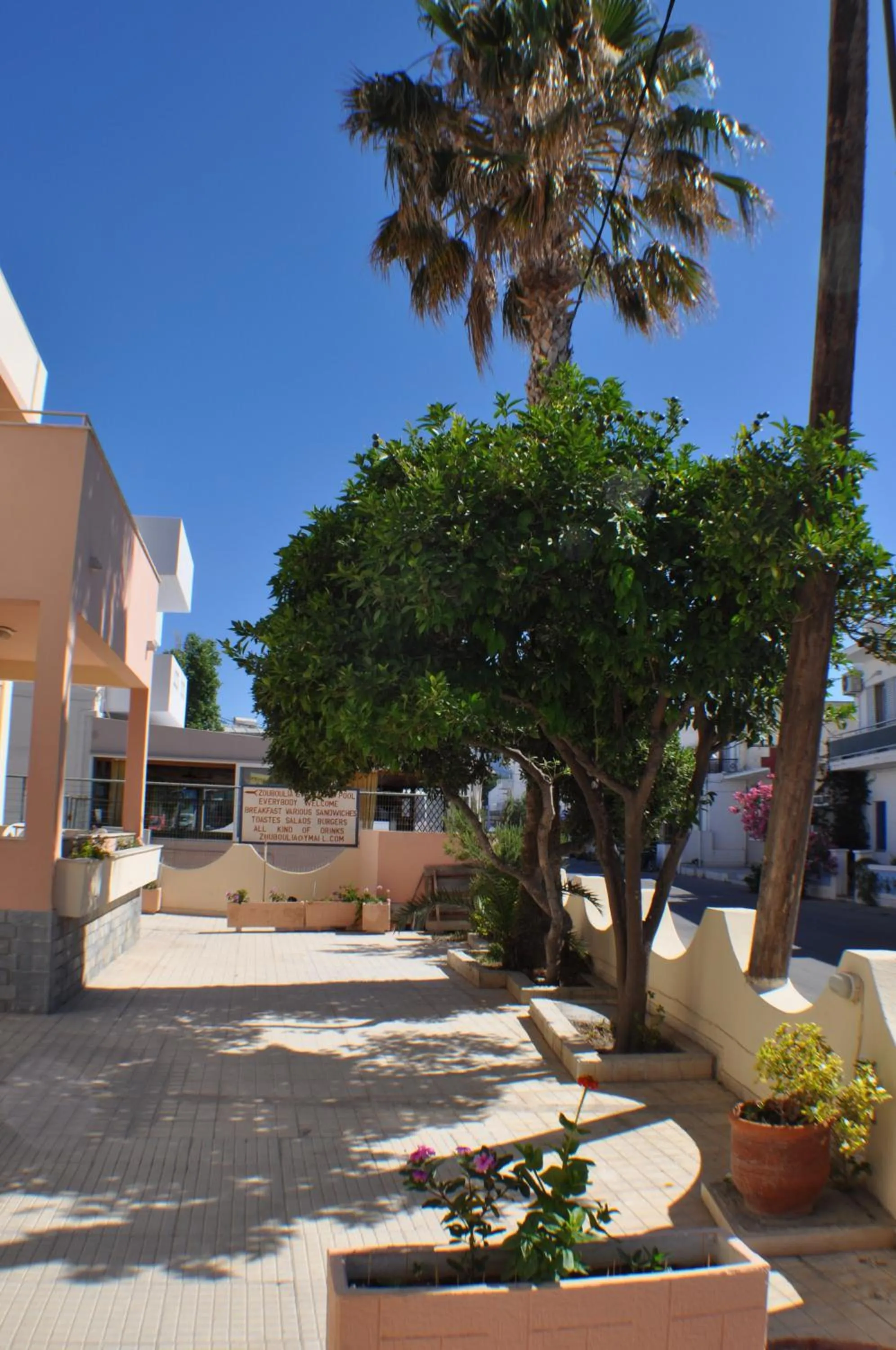 Patio in Zouboulia Apartments