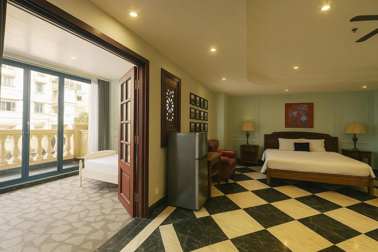 Bed in Sam Royal Apartment