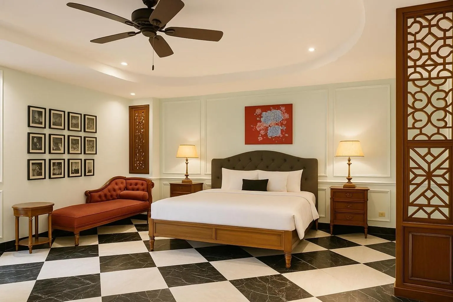 Bed in Sam Royal Apartment