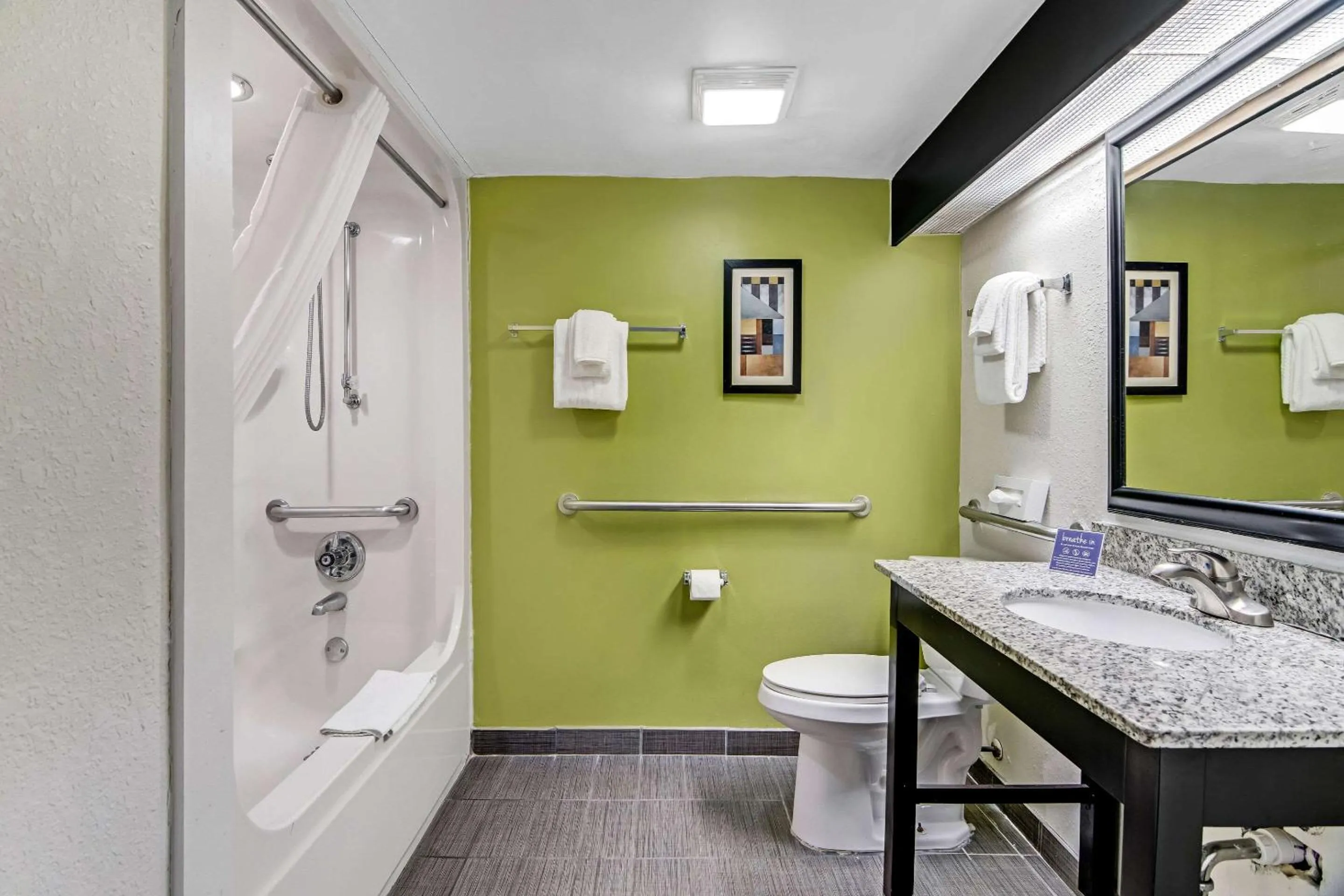 Bedroom in Sleep Inn near I-80 and I-94