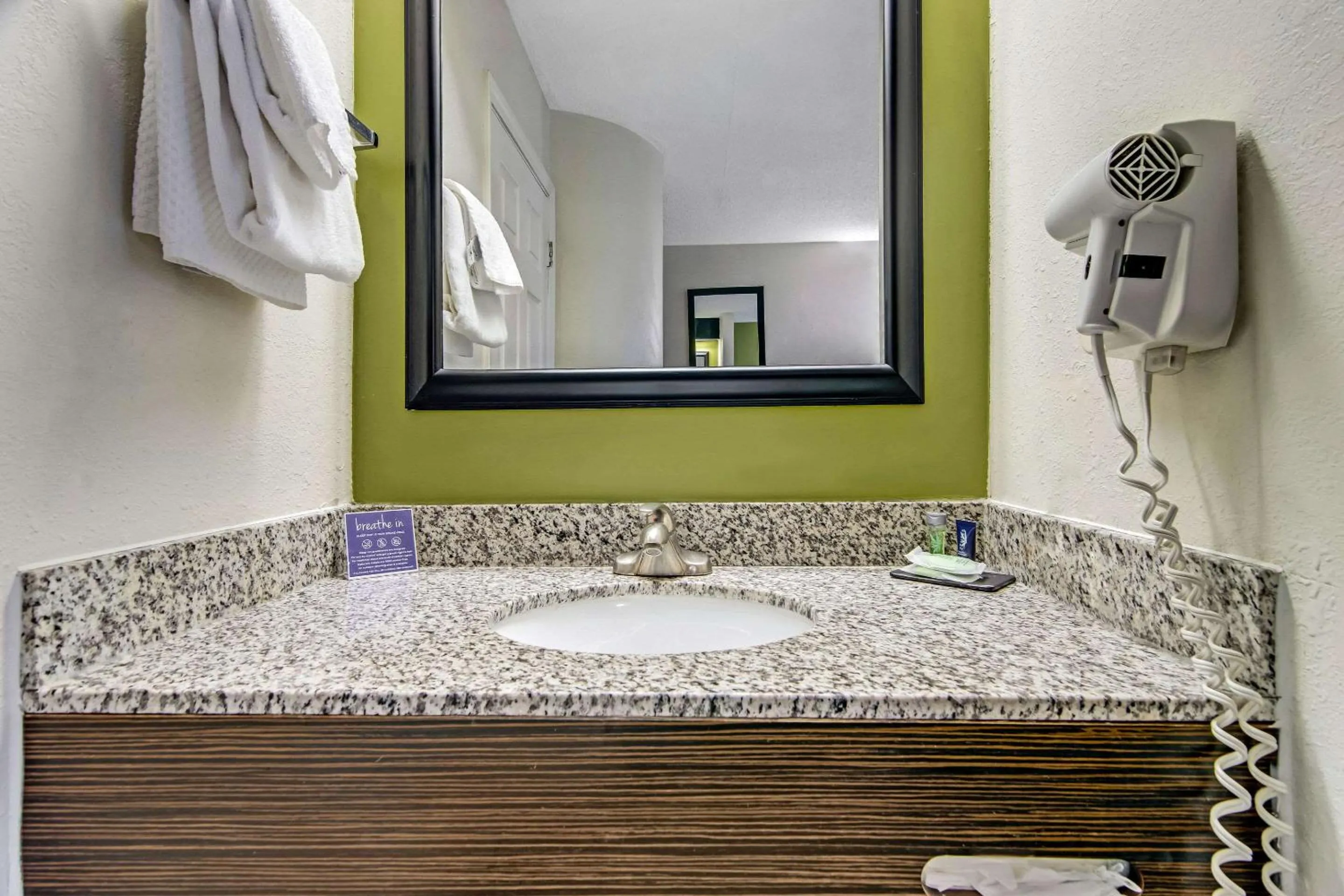 Bedroom in Sleep Inn near I-80 and I-94