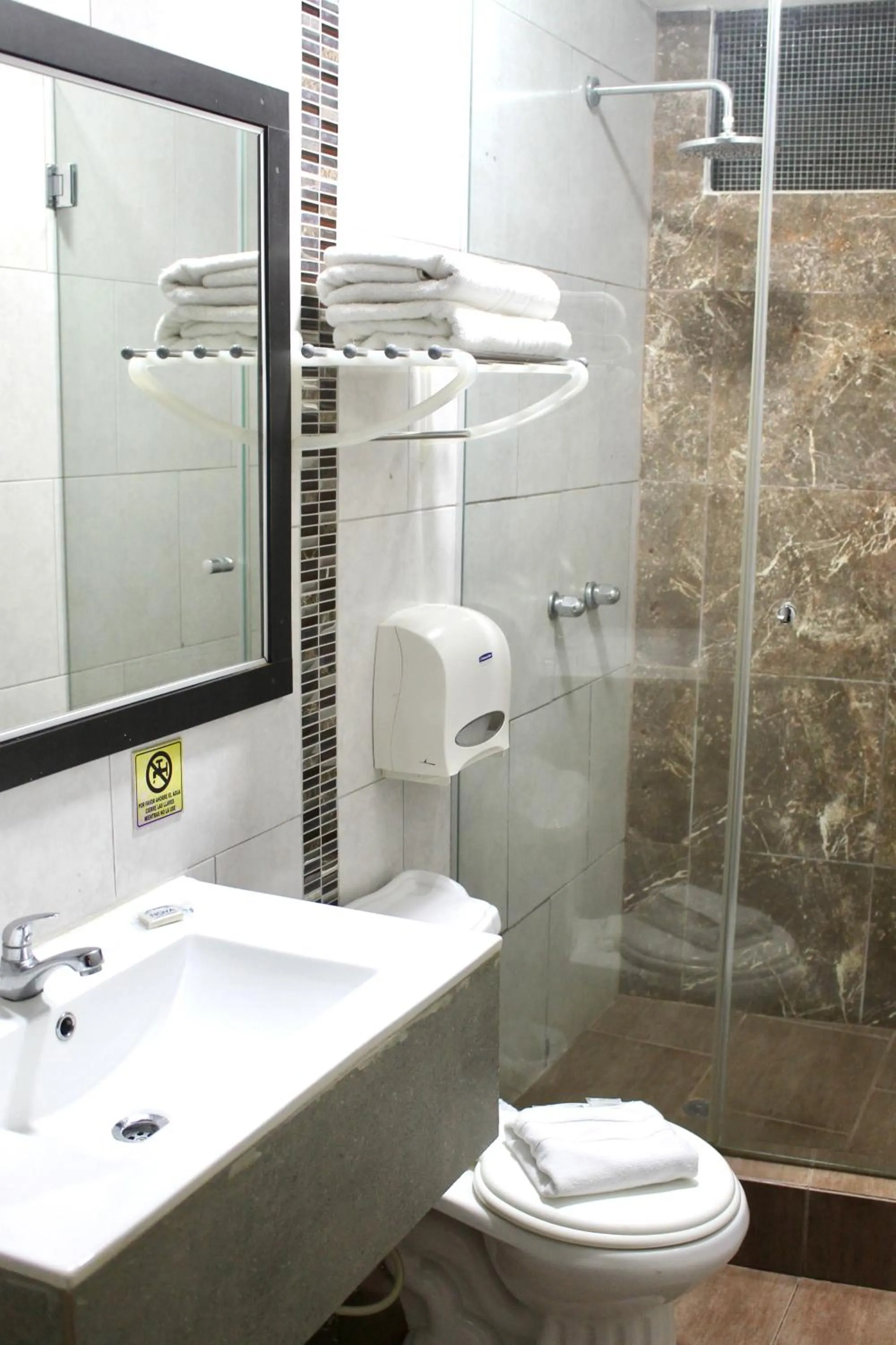 Shower in Hotel Presidente Internacional