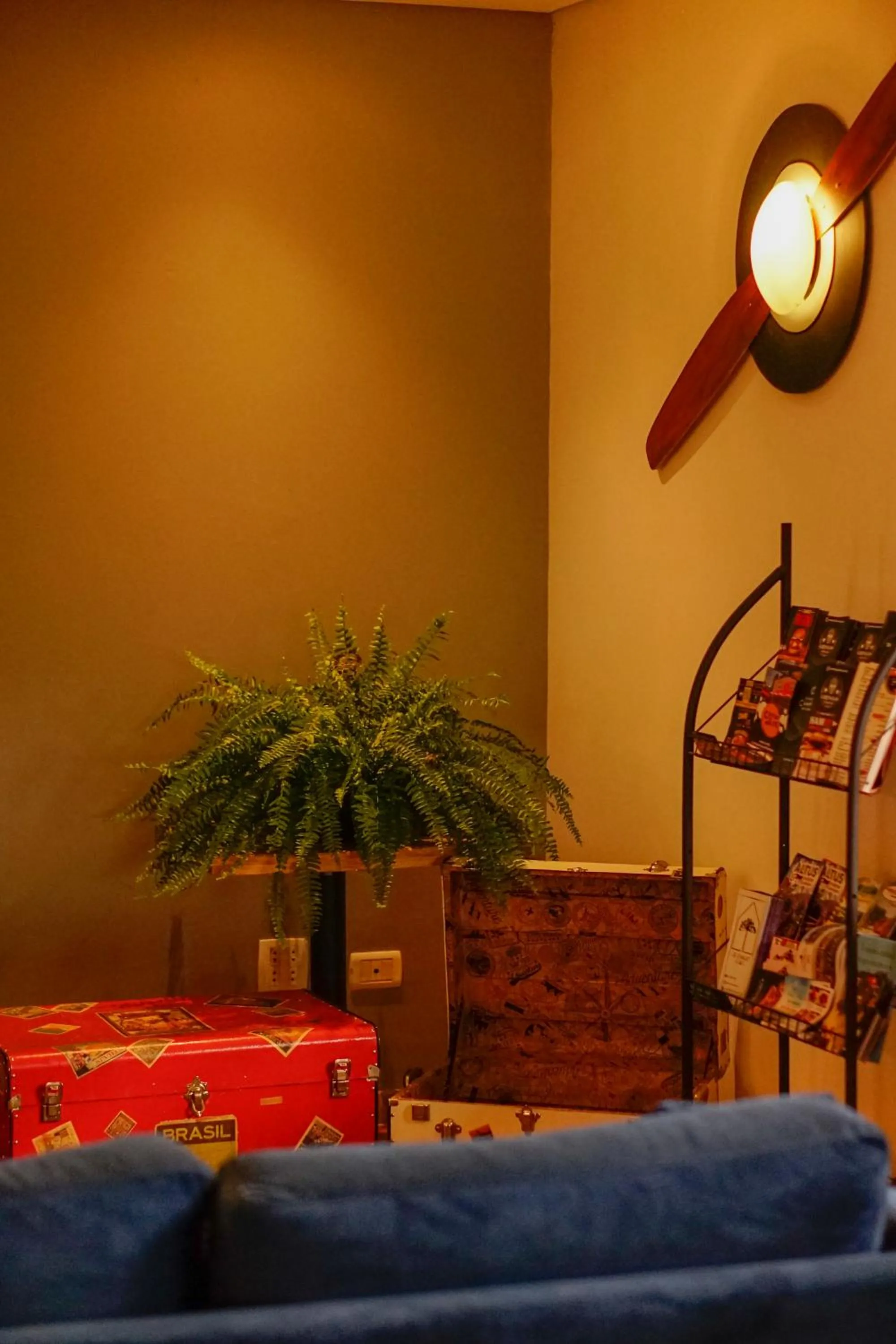 Living room in Pousada Constellation Lodge