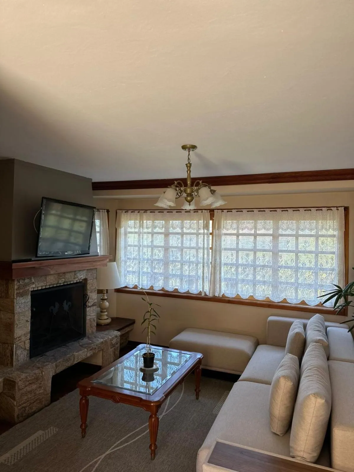 Living room in Pousada Constellation Lodge