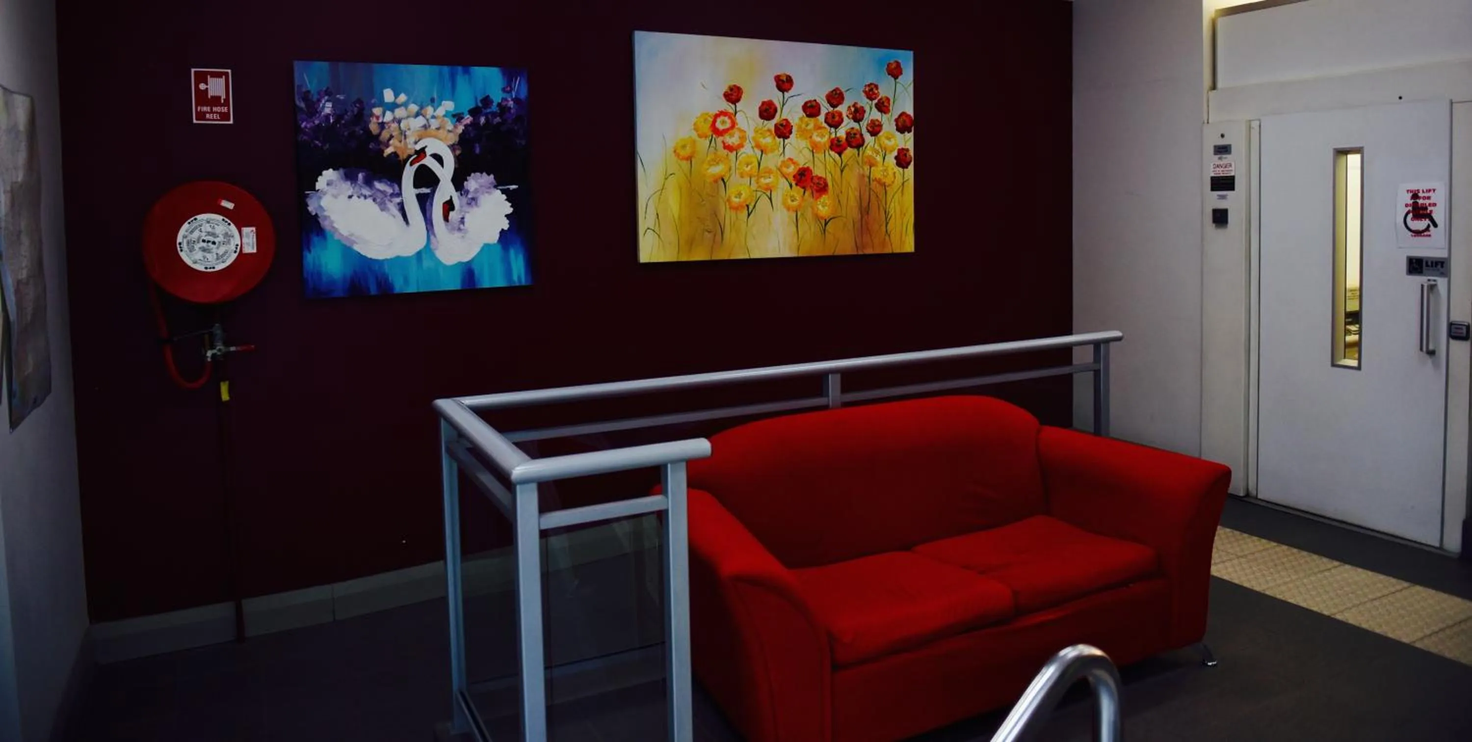 Lobby or reception in The Emperors Crown Hostel