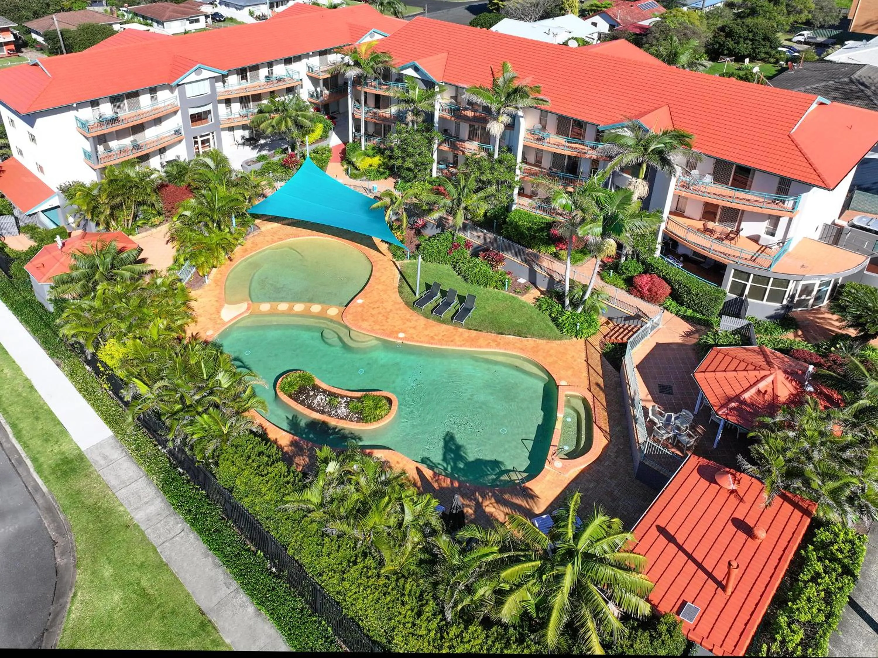 Property building in Town Beach Beachcomber Resort