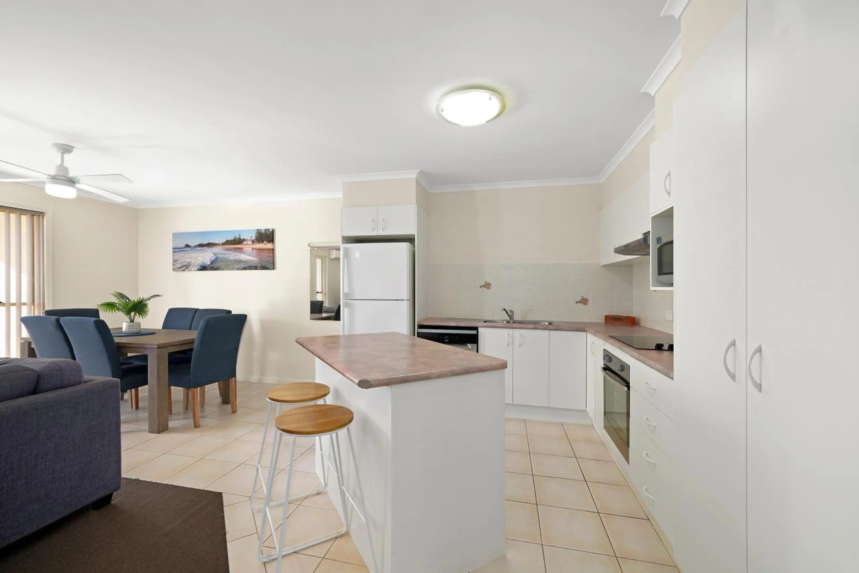 kitchen in Town Beach Beachcomber Resort