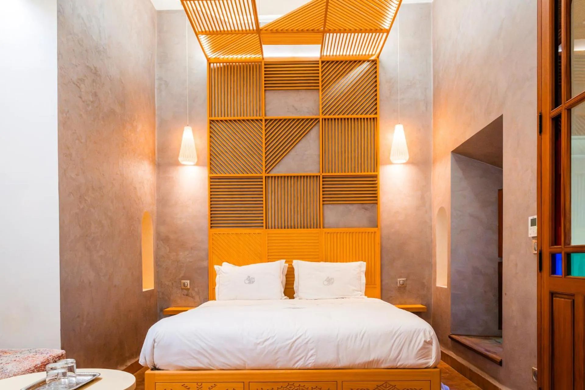 Bed in Ysalis Riad Restaurant & Spa