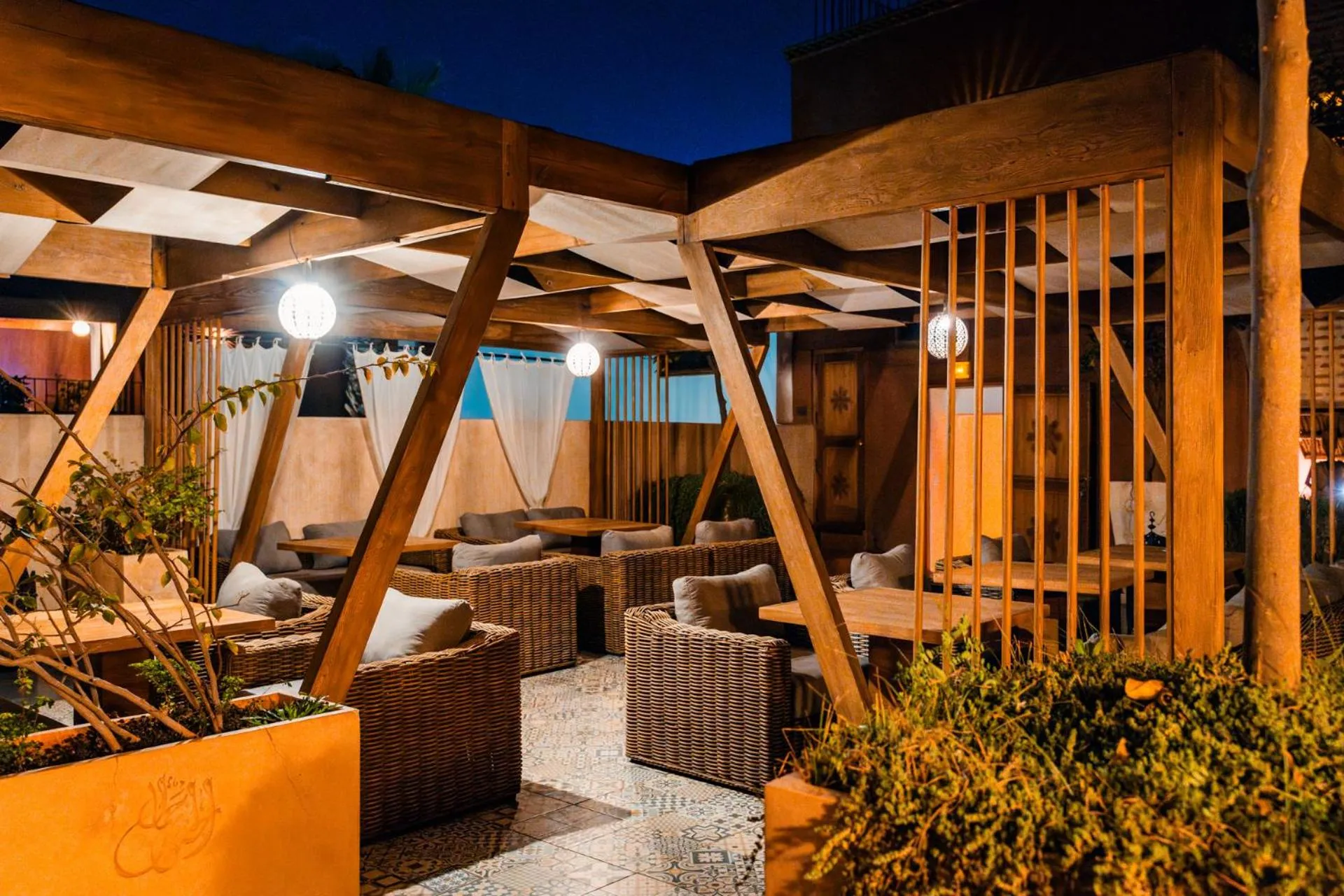 Patio in Ysalis Riad Restaurant & Spa