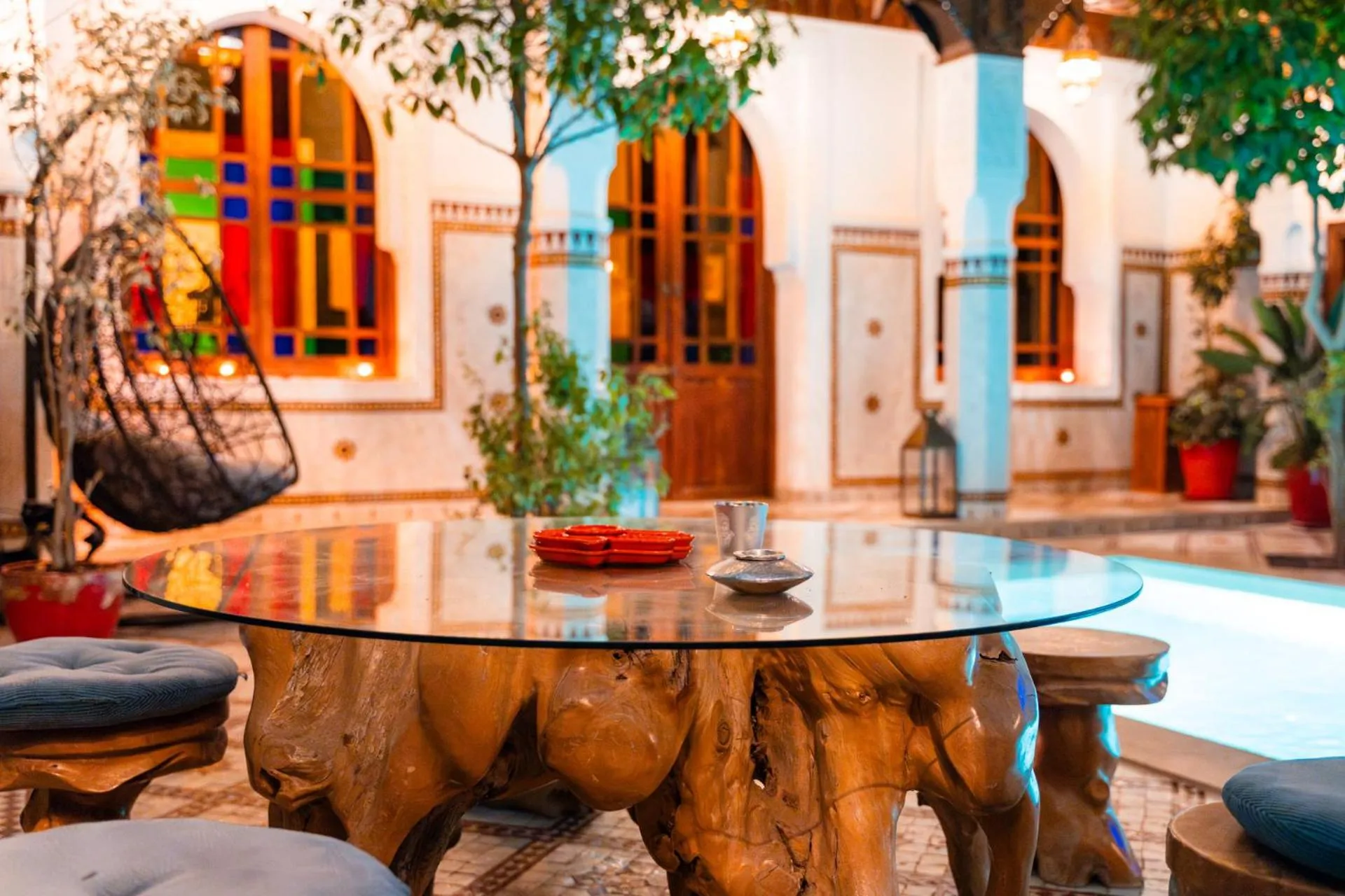 Patio in Ysalis Riad Restaurant & Spa