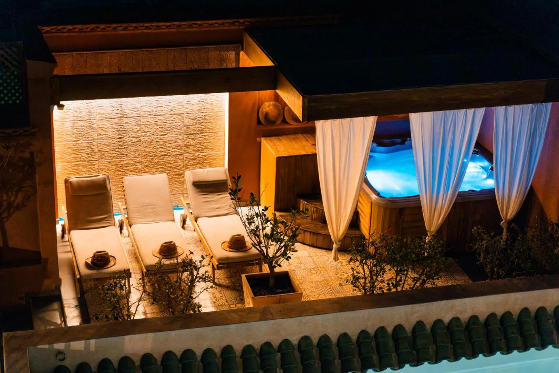 Patio in Ysalis Riad Restaurant & Spa