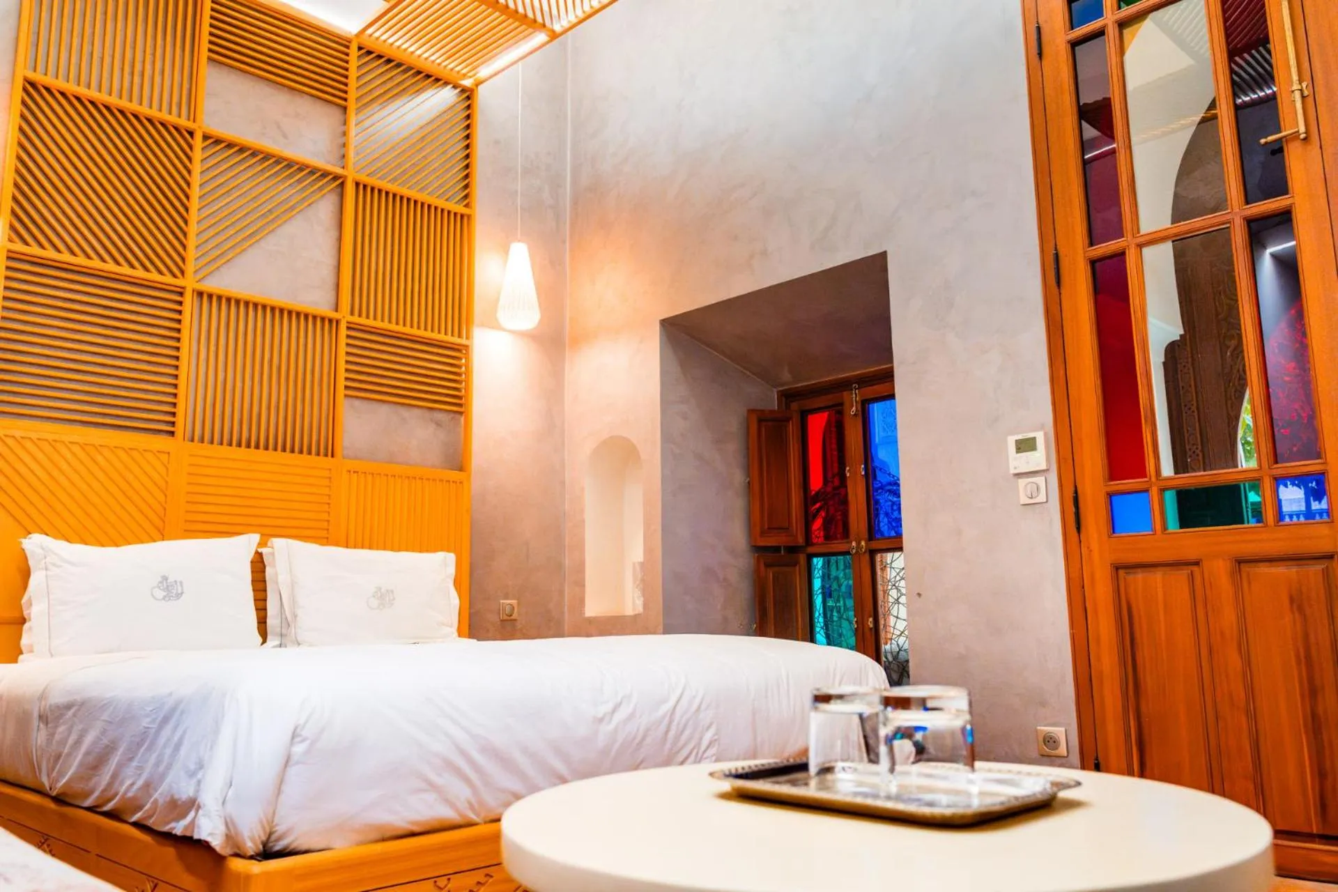 Bed in Ysalis Riad Restaurant & Spa