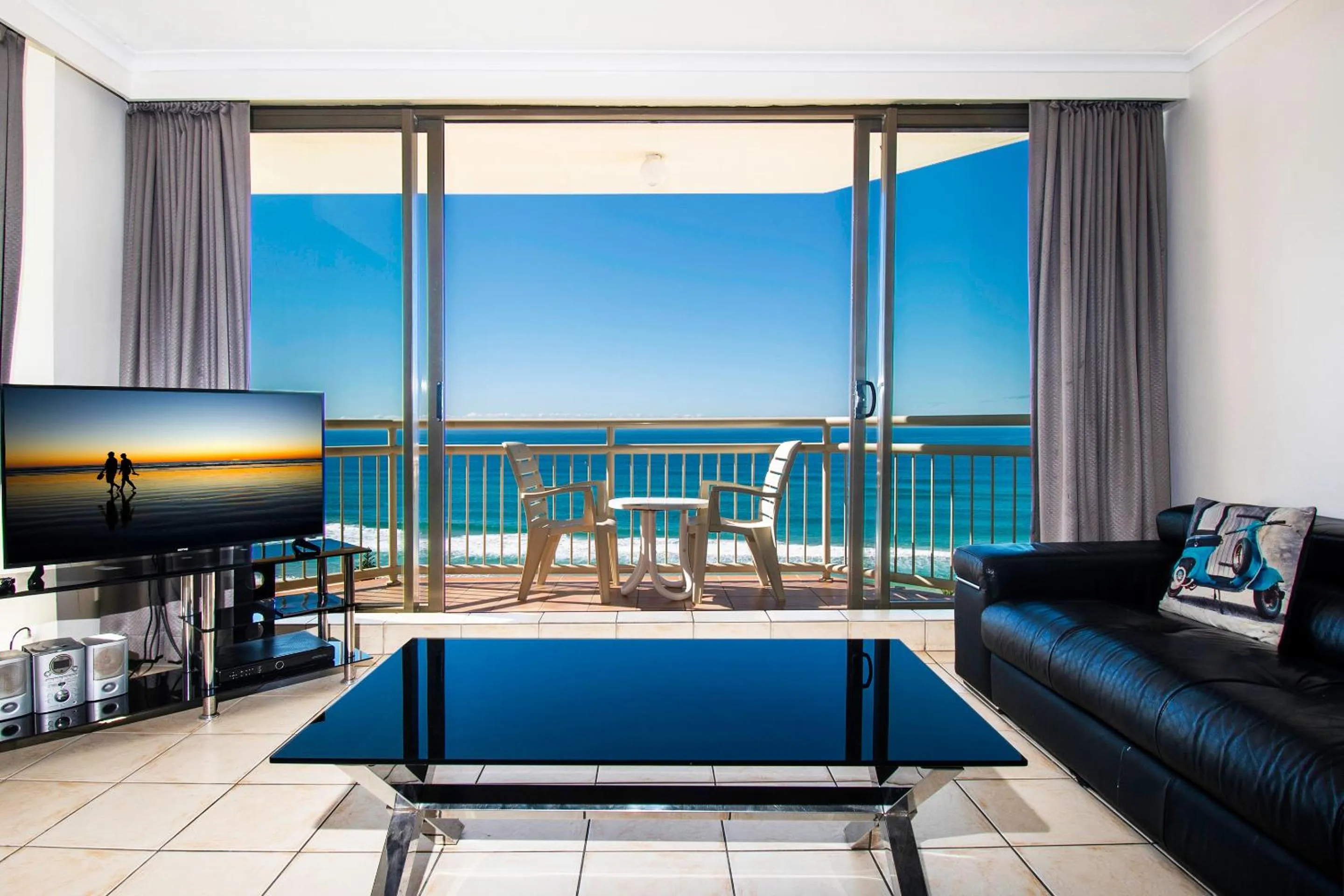 Living room in Seacrest Beachfront Apartments Gold Coast