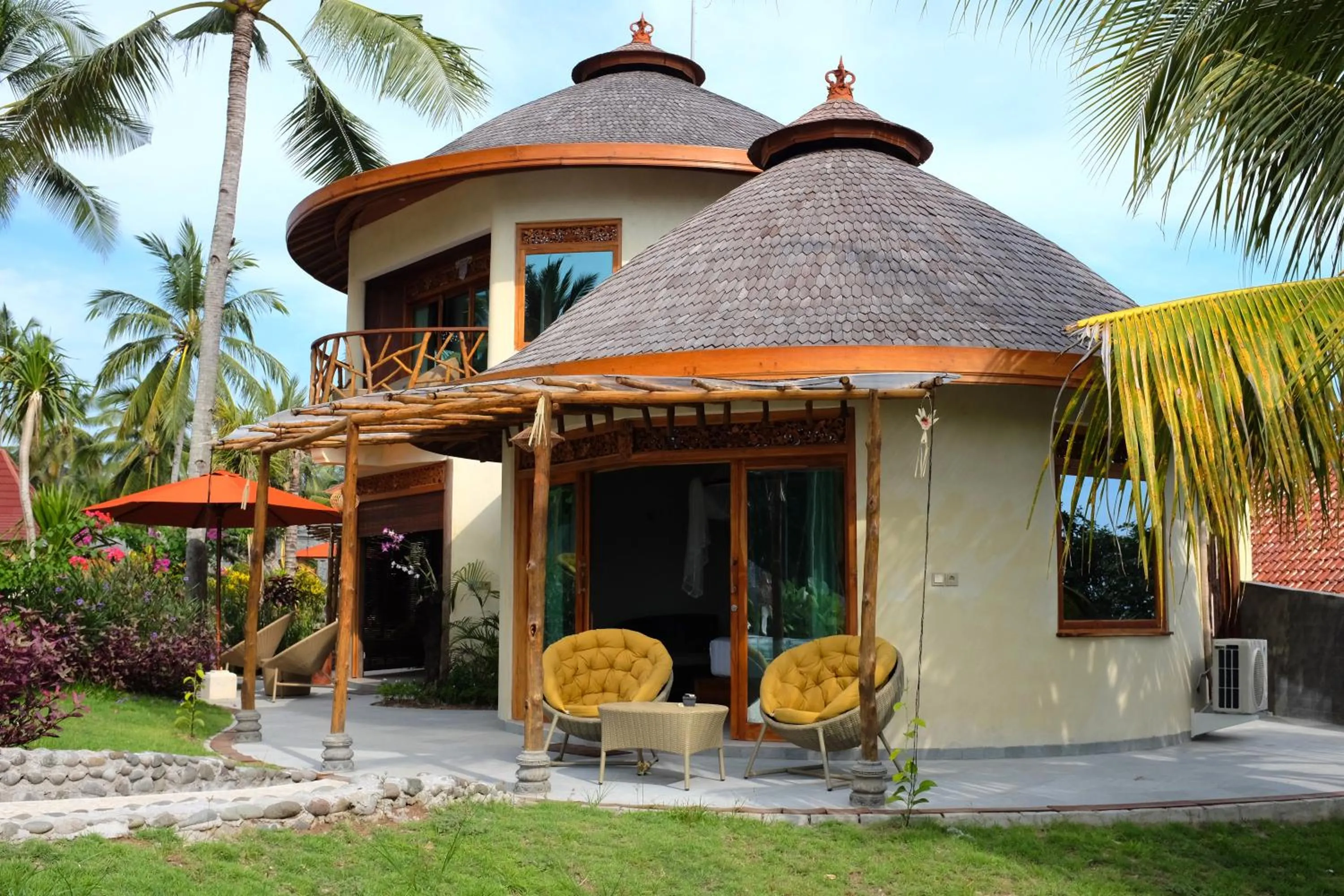 Balcony/Terrace in Puri Dajuma Beach Eco-Resort & Spa