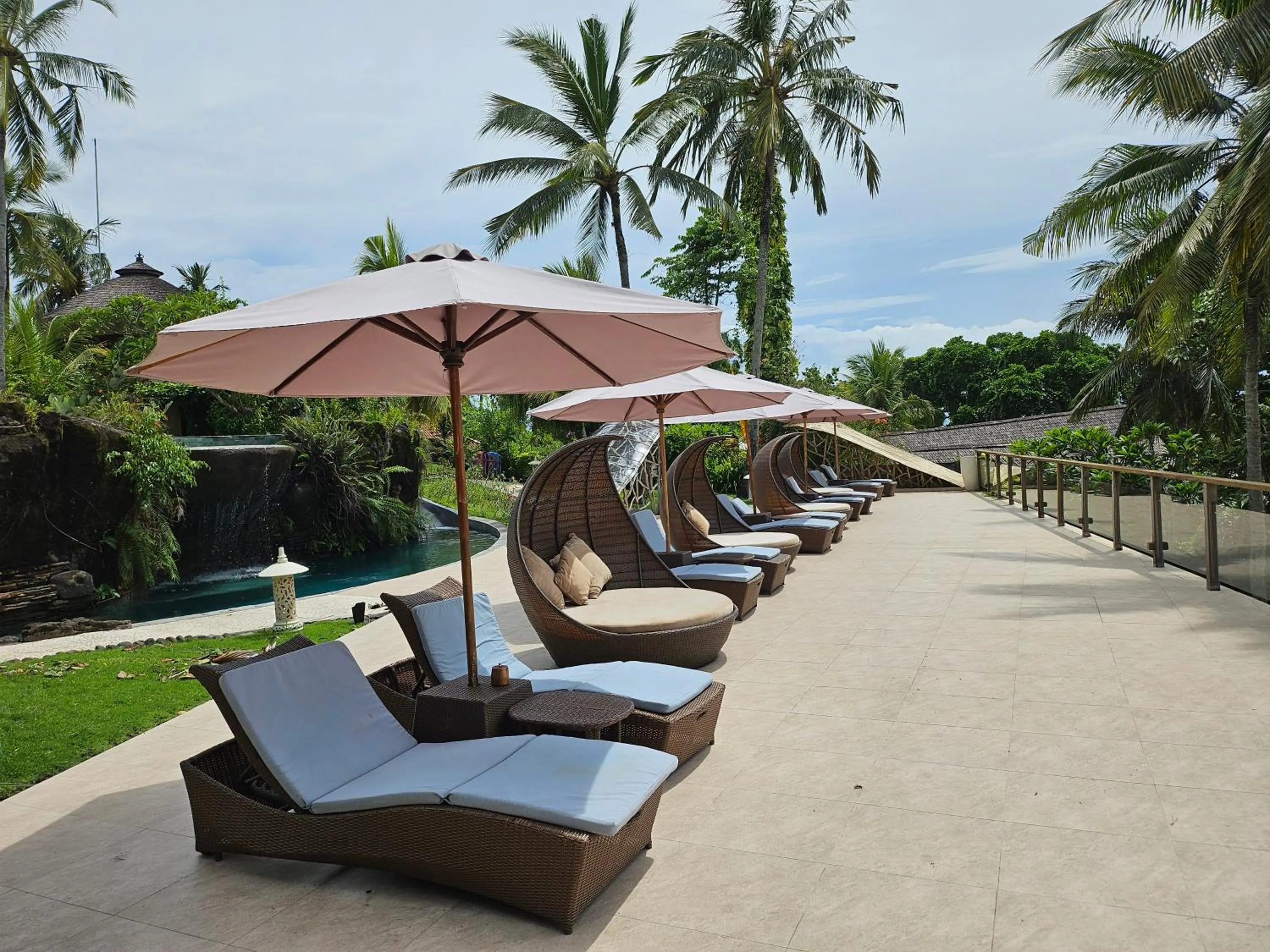 Pool view in Puri Dajuma Beach Eco-Resort & Spa