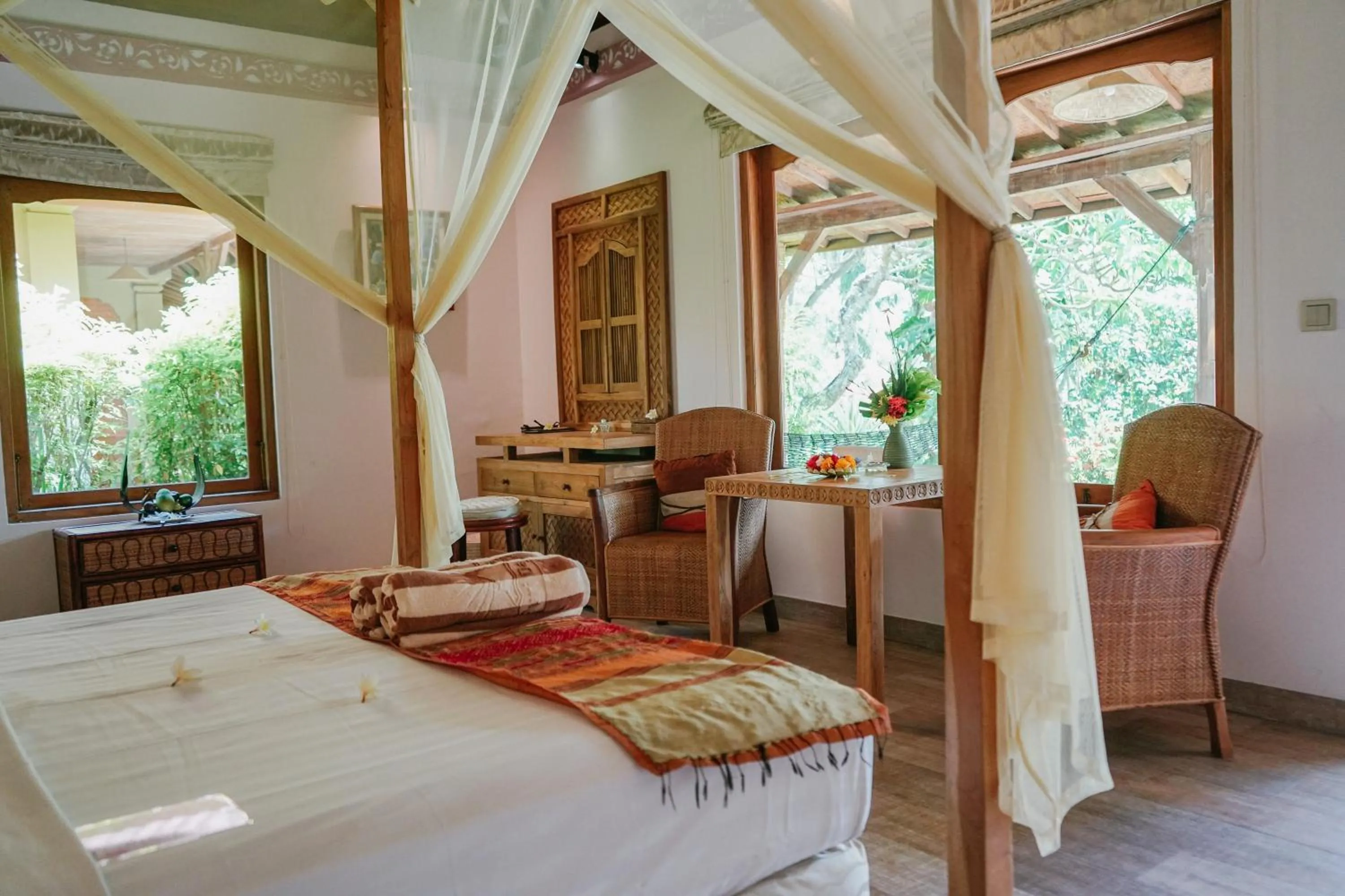 Bedroom, Bed in Puri Dajuma Beach Eco-Resort & Spa