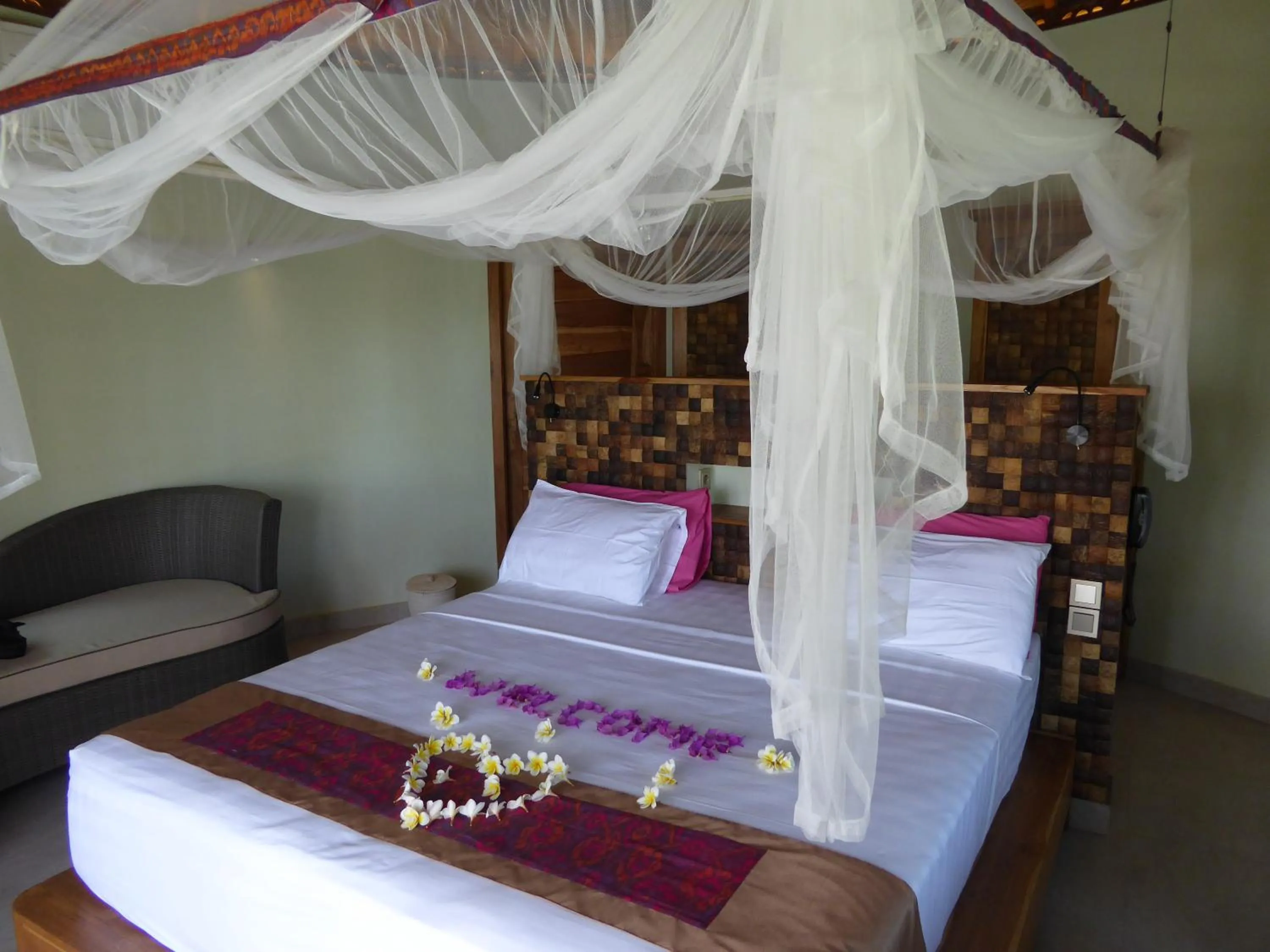 Bedroom, Bed in Puri Dajuma Beach Eco-Resort & Spa