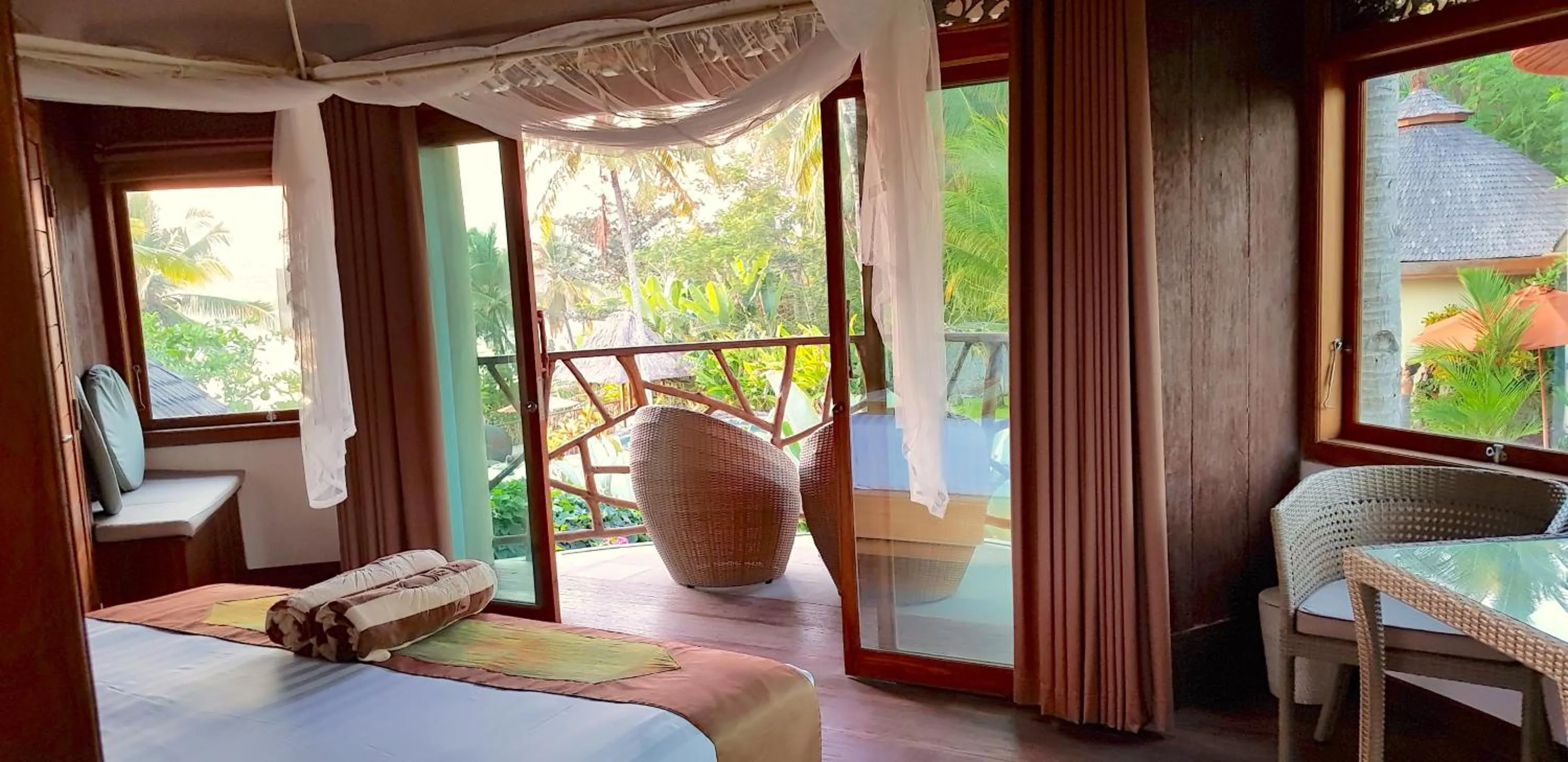 Balcony/Terrace in Puri Dajuma Beach Eco-Resort & Spa