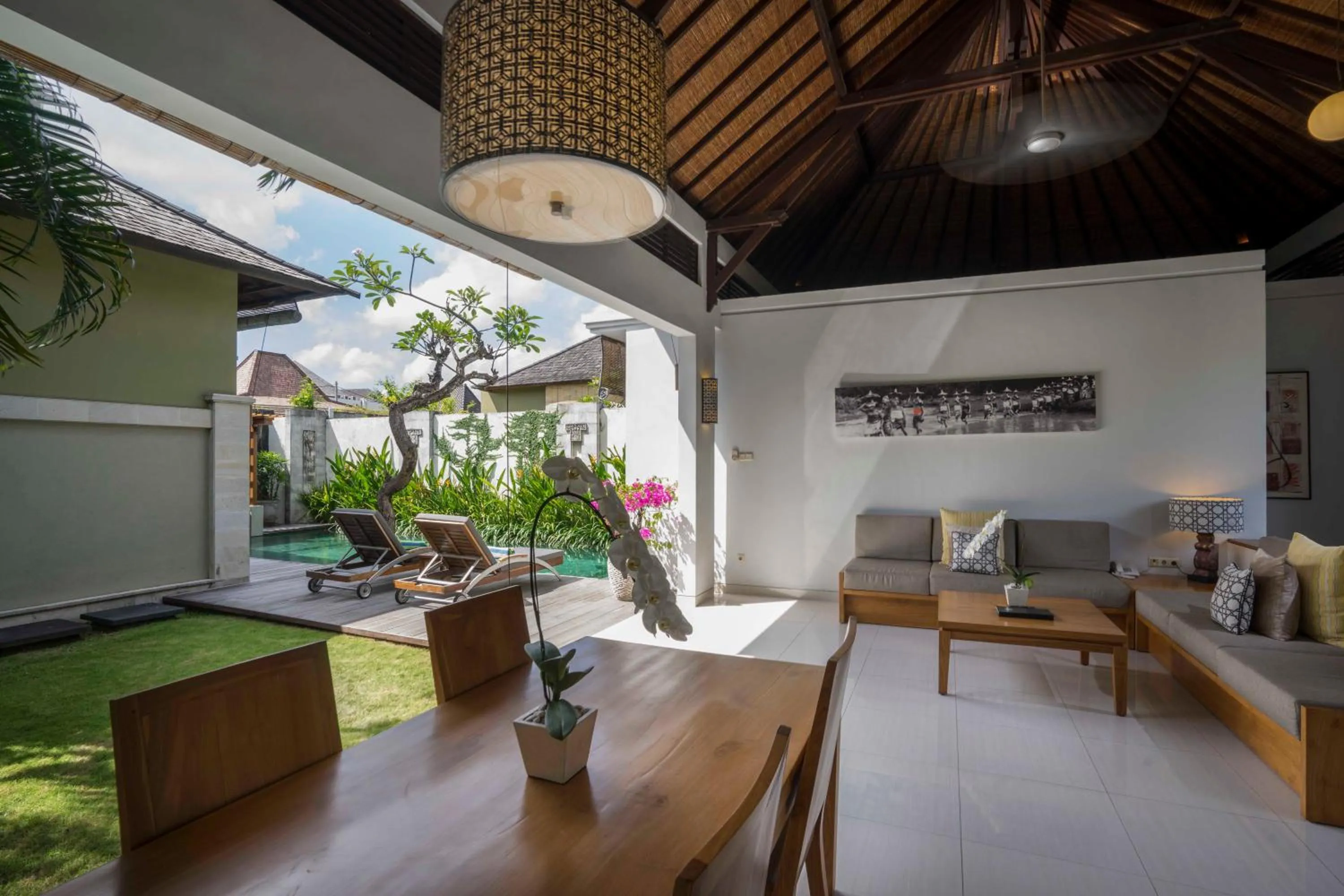 Living room in Pradha Villas Seminyak
