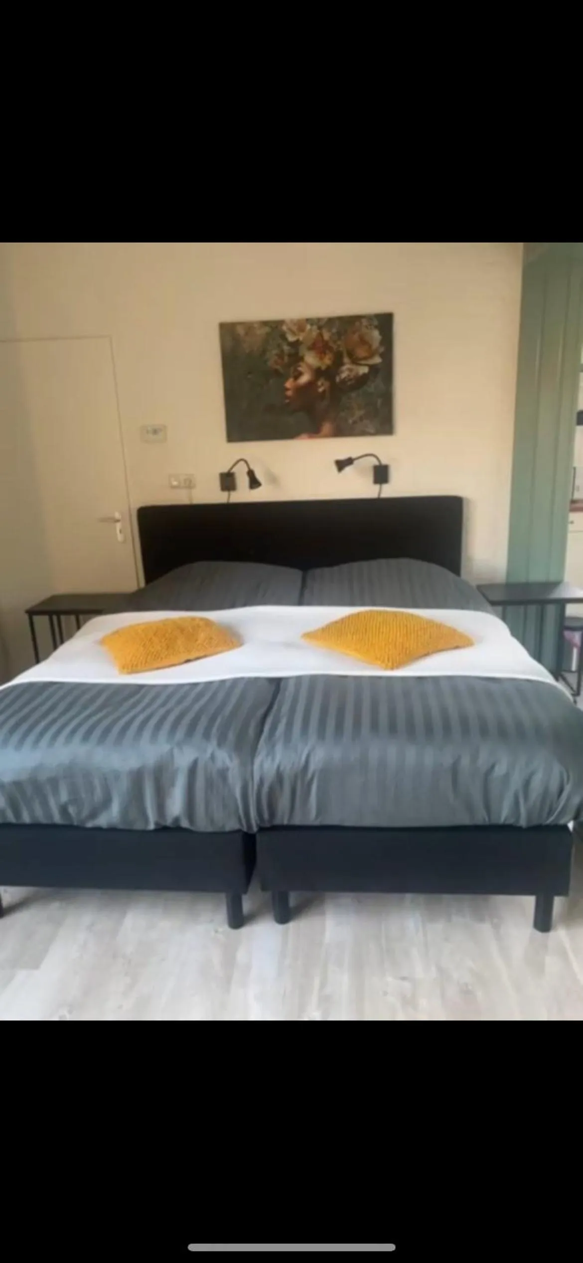 Bed in Appartement de Tuinkamer