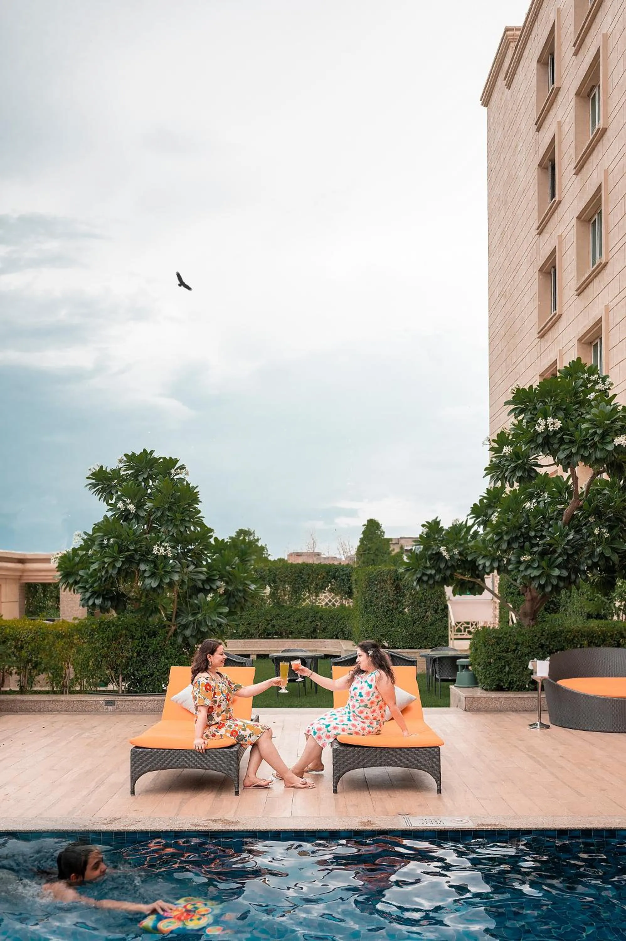 Pool view in Holiday Inn Agra MG Road an IHG Hotel