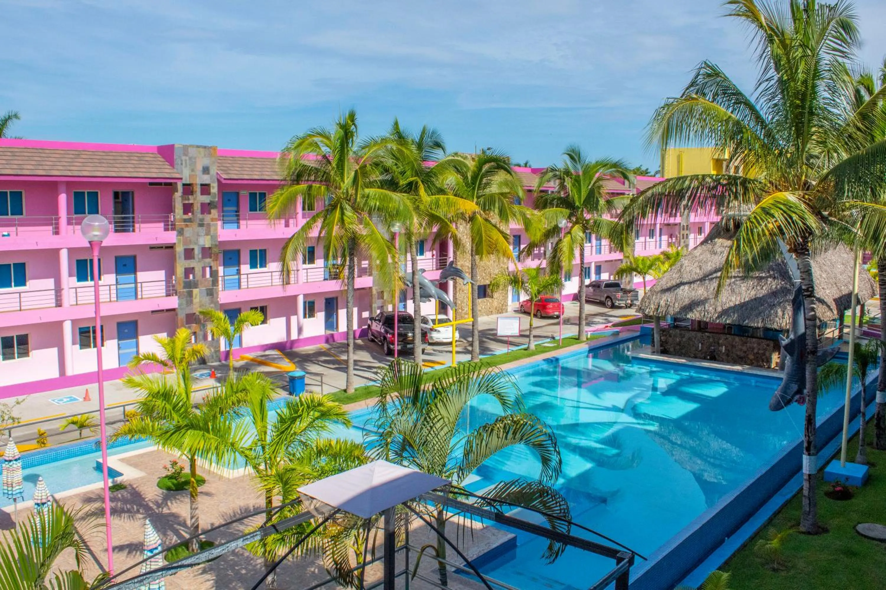 Pool view in Miami Inn