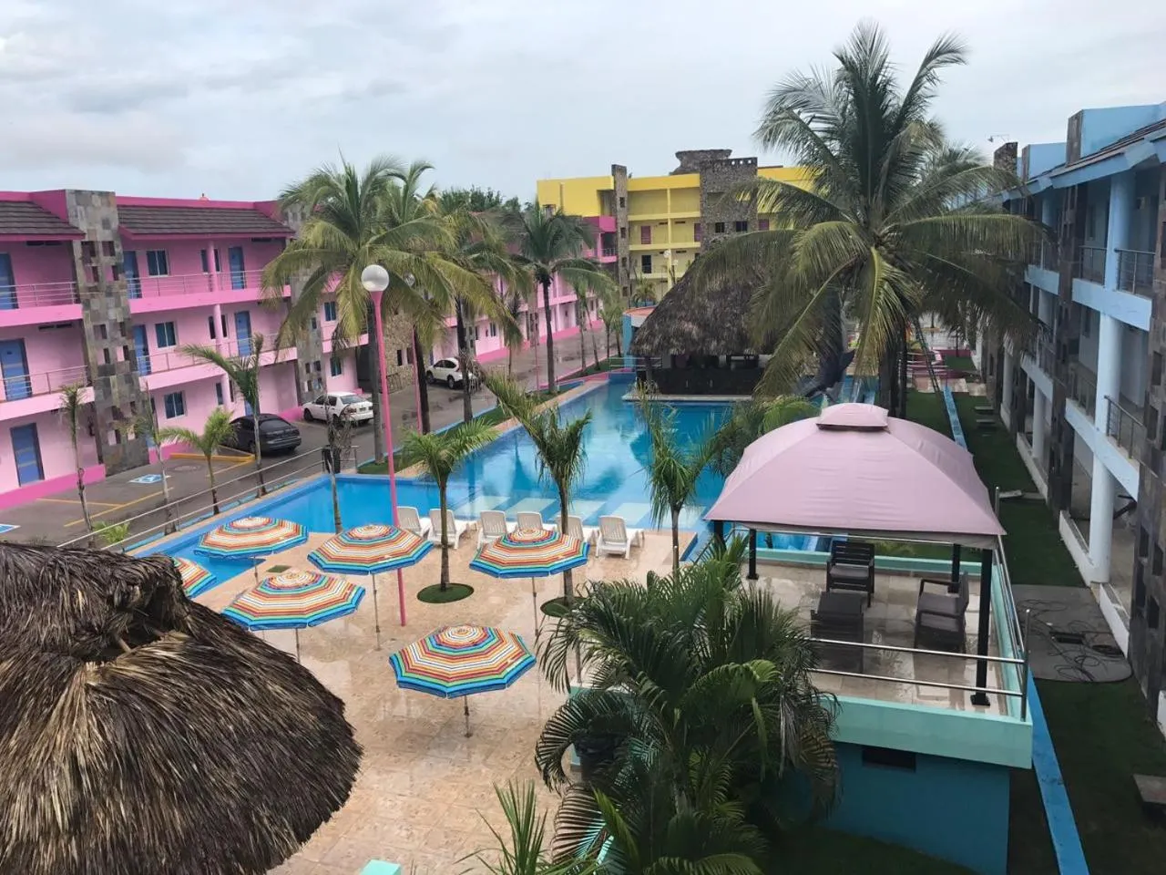 Pool view in Miami Inn