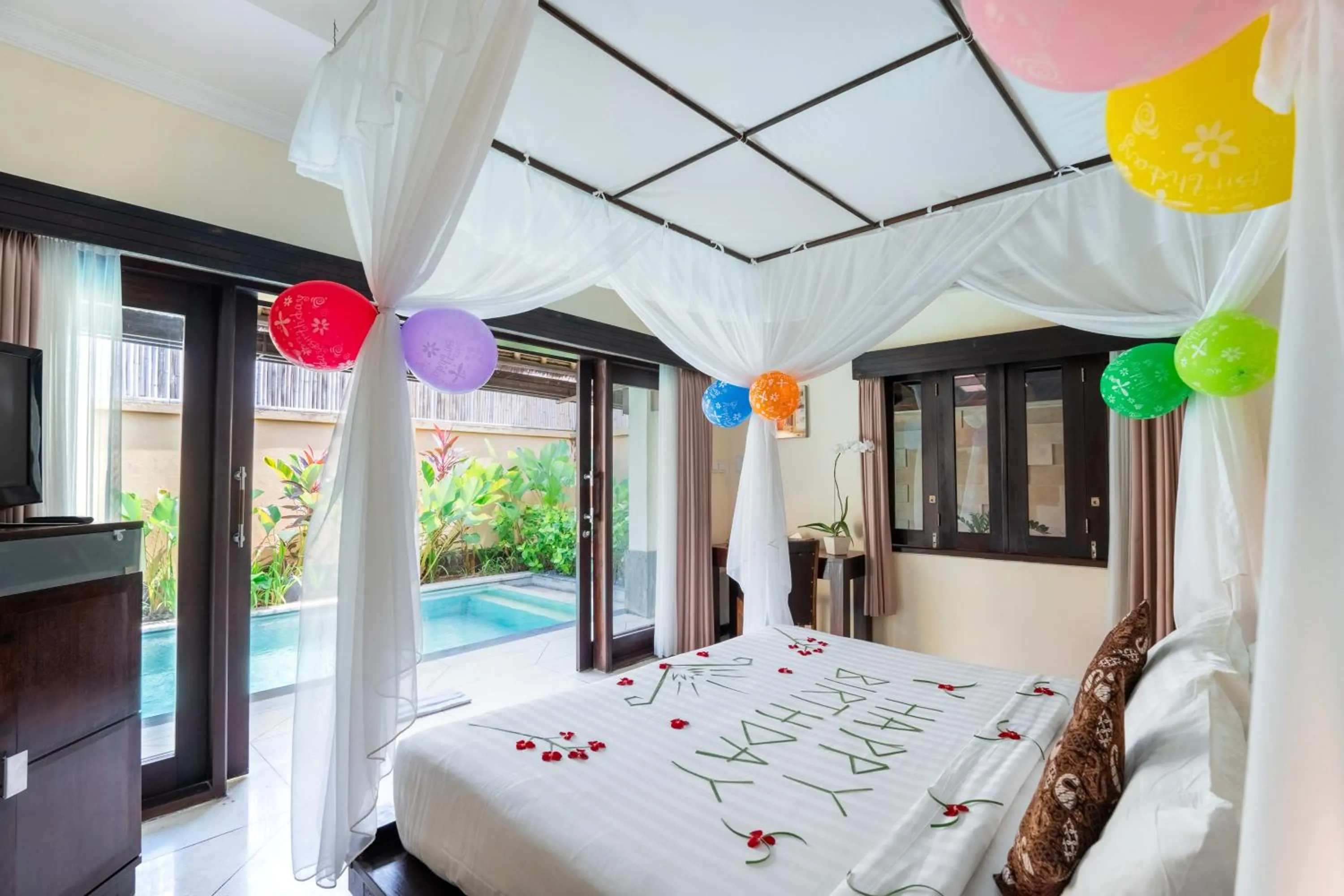 Bedroom in The Maya Seminyak Villas